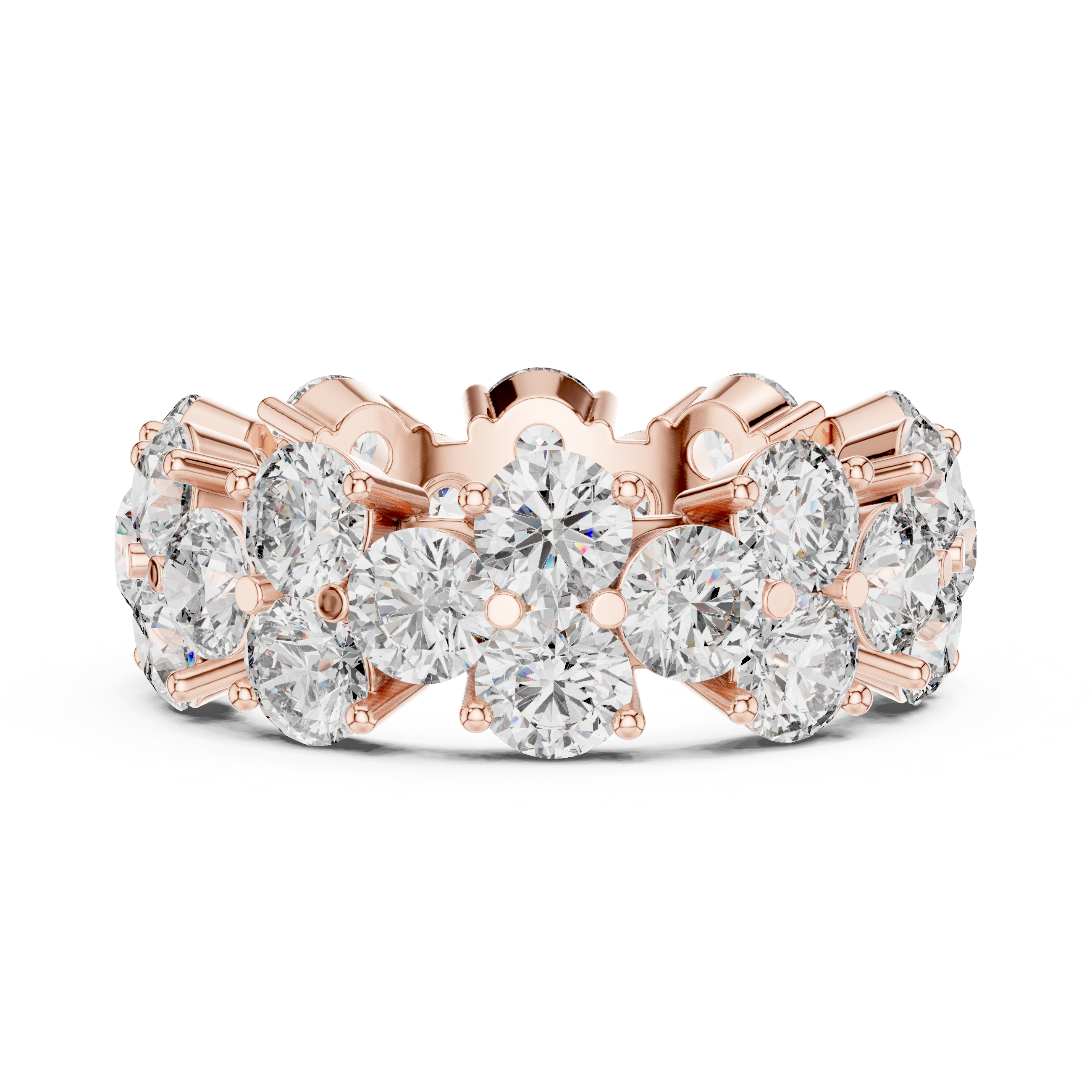 Round Cut Diamond Eternity Band