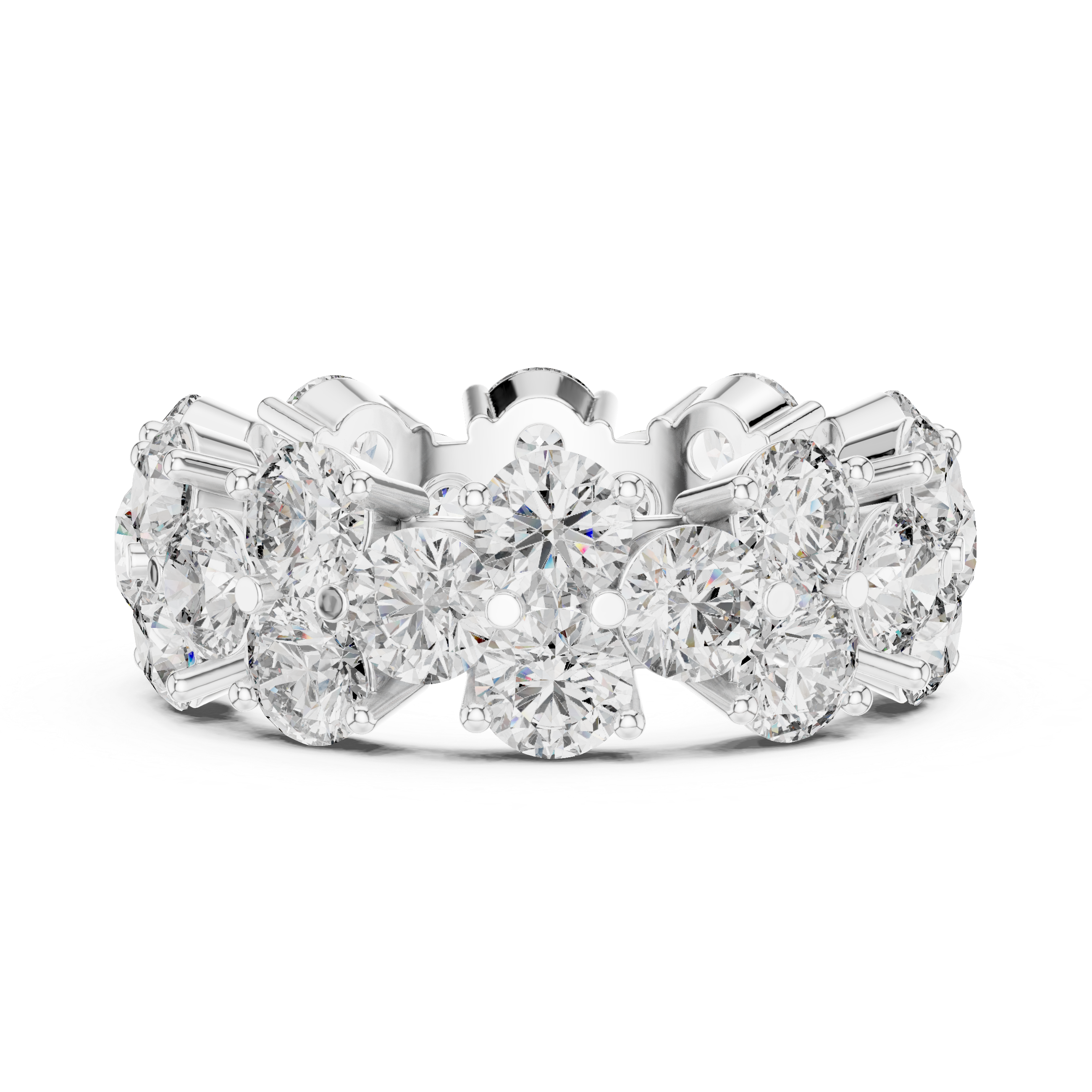 Round Cut Diamond Eternity Band