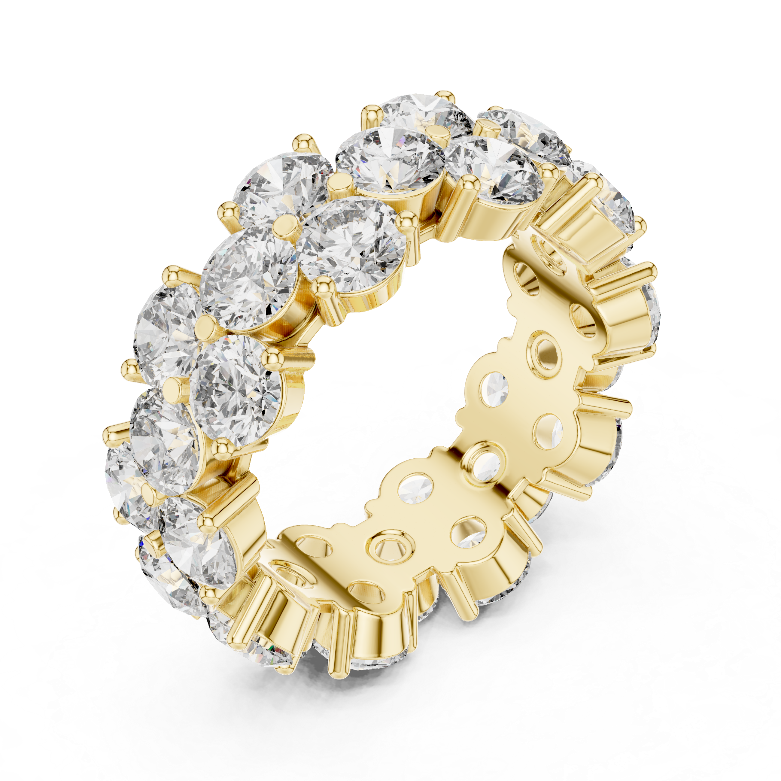Round Cut Diamond Eternity Band