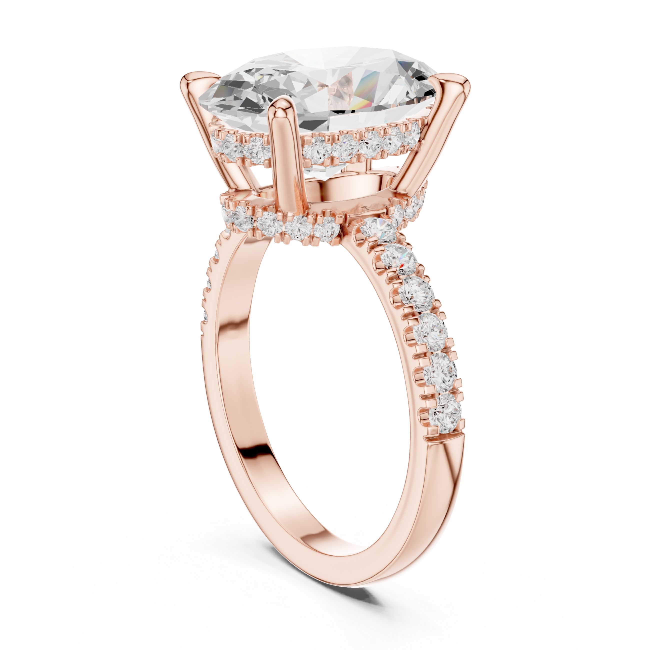 Marquise-Cut Solitaire Diamond Engagement Ring