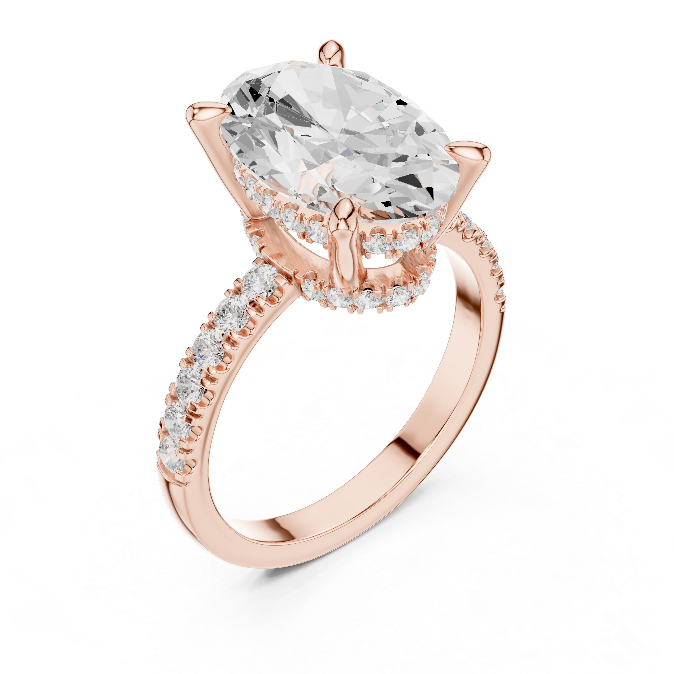 Marquise-Cut Solitaire Diamond Engagement Ring