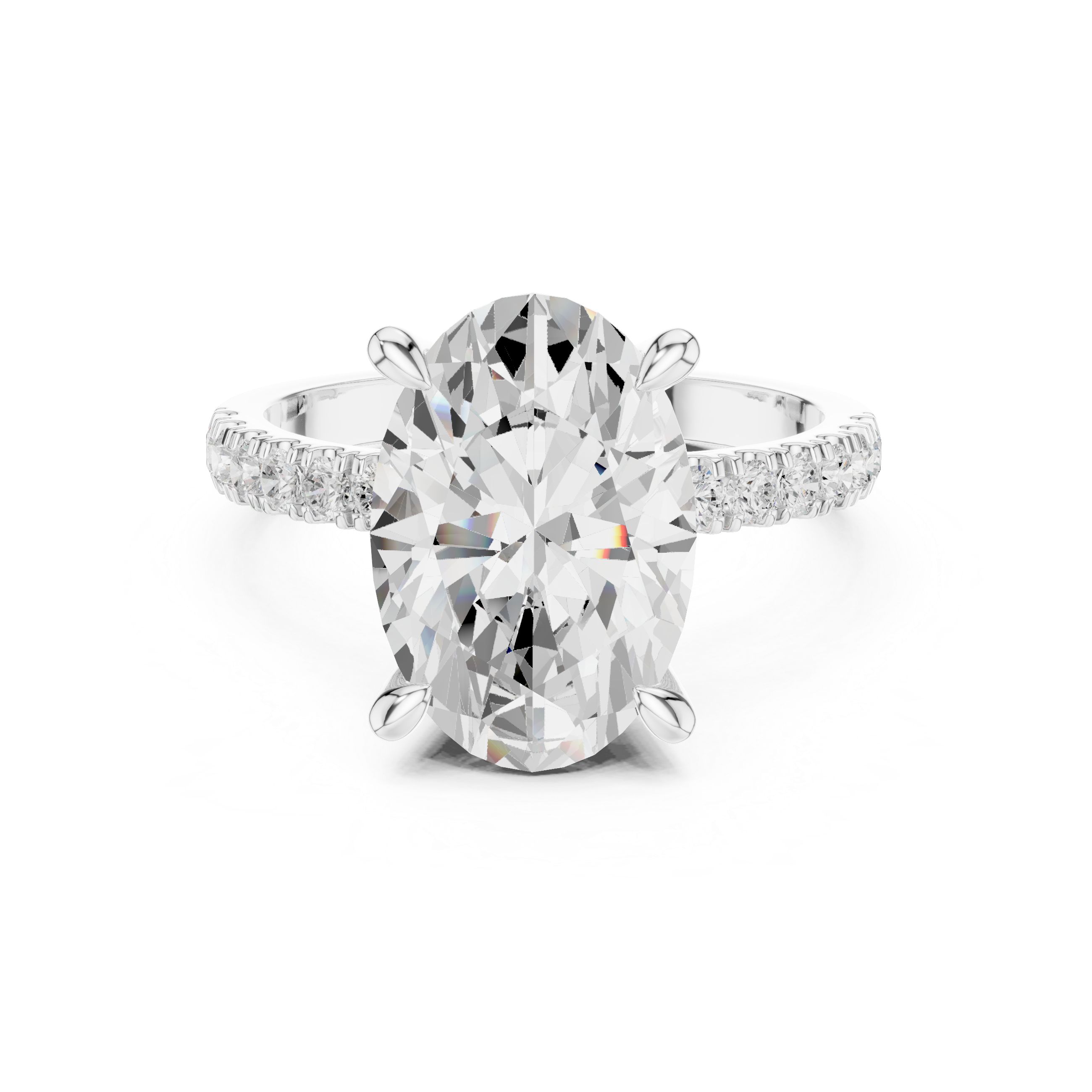 Marquise-Cut Solitaire Diamond Engagement Ring