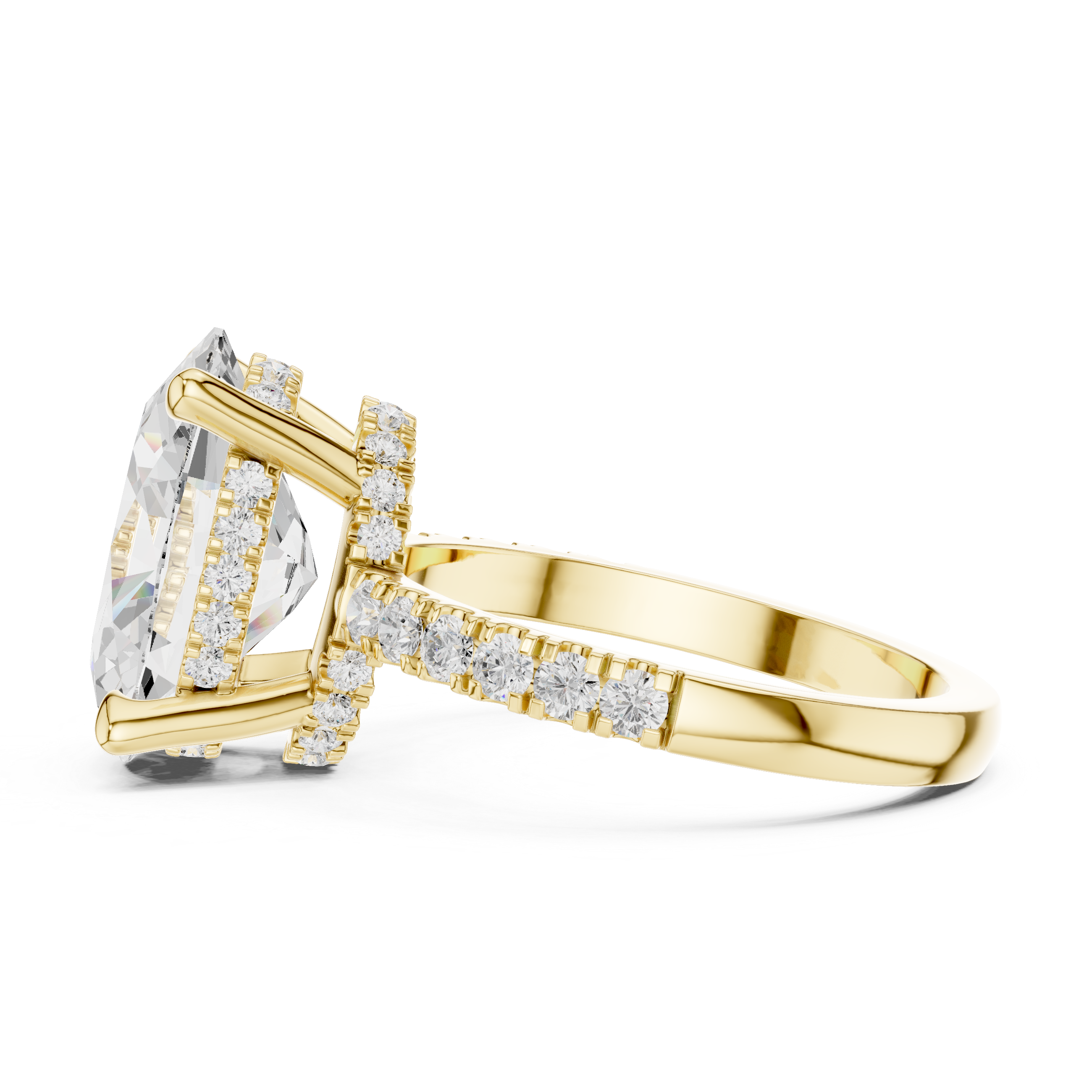 Marquise-Cut Solitaire Diamond Engagement Ring