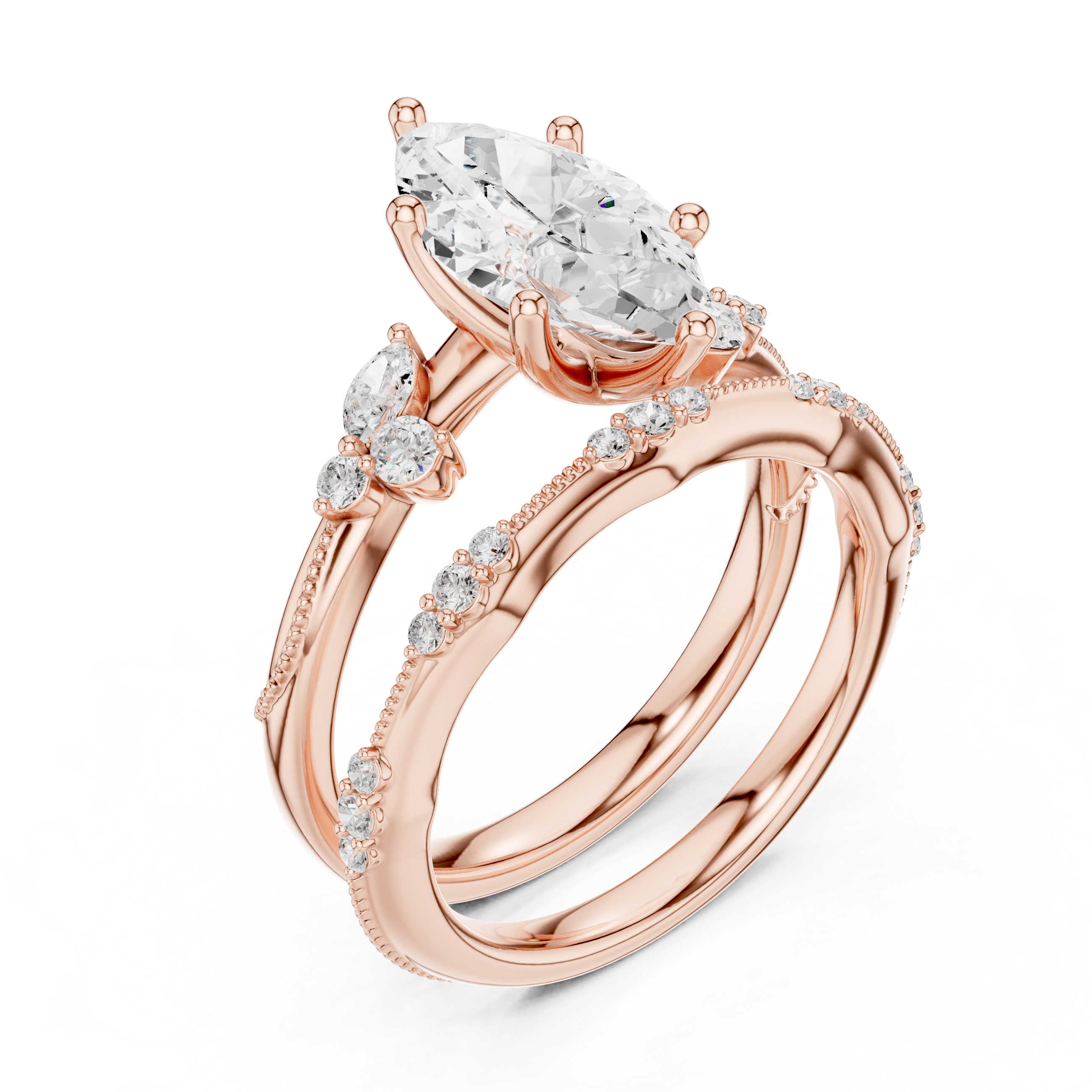 Marquise-Cut Diamond Ring