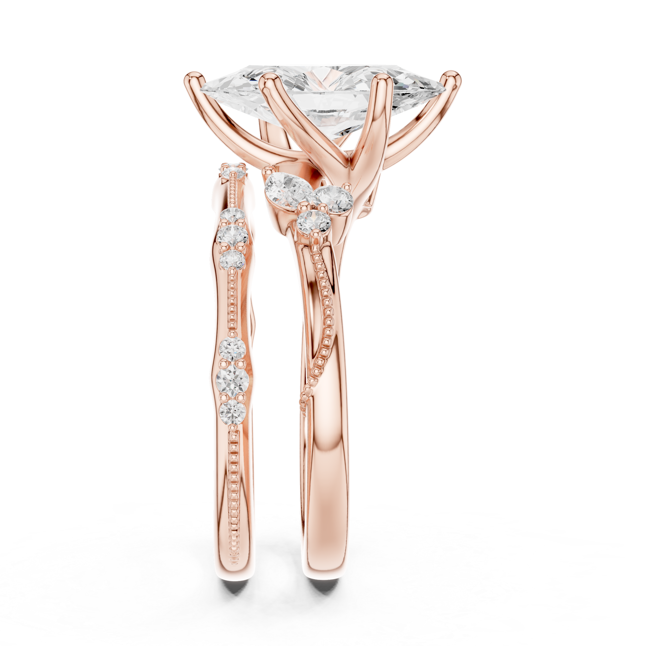 Marquise-Cut Diamond Ring