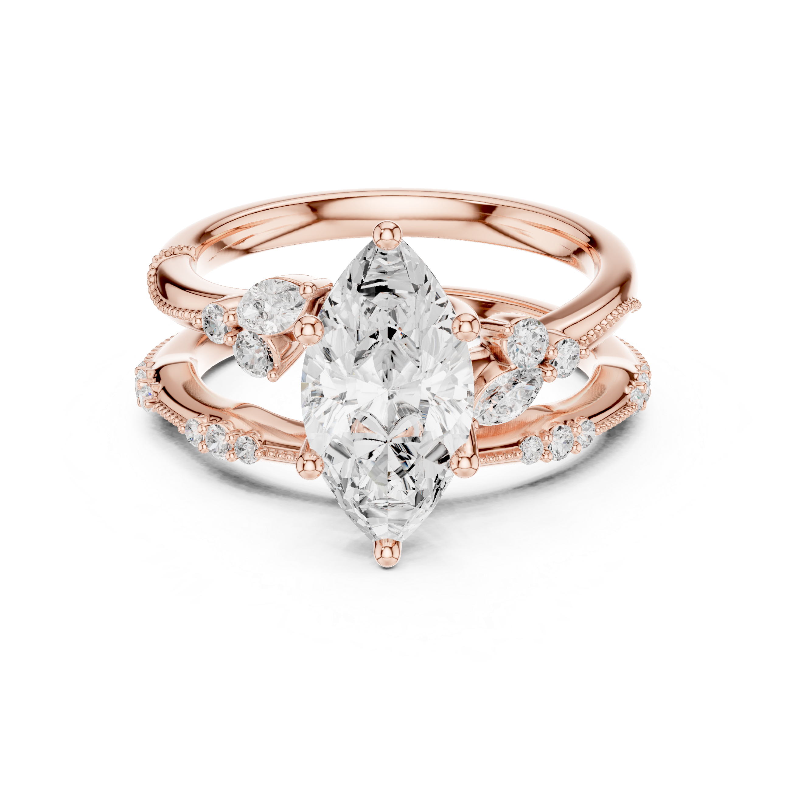 Marquise-Cut Diamond Ring
