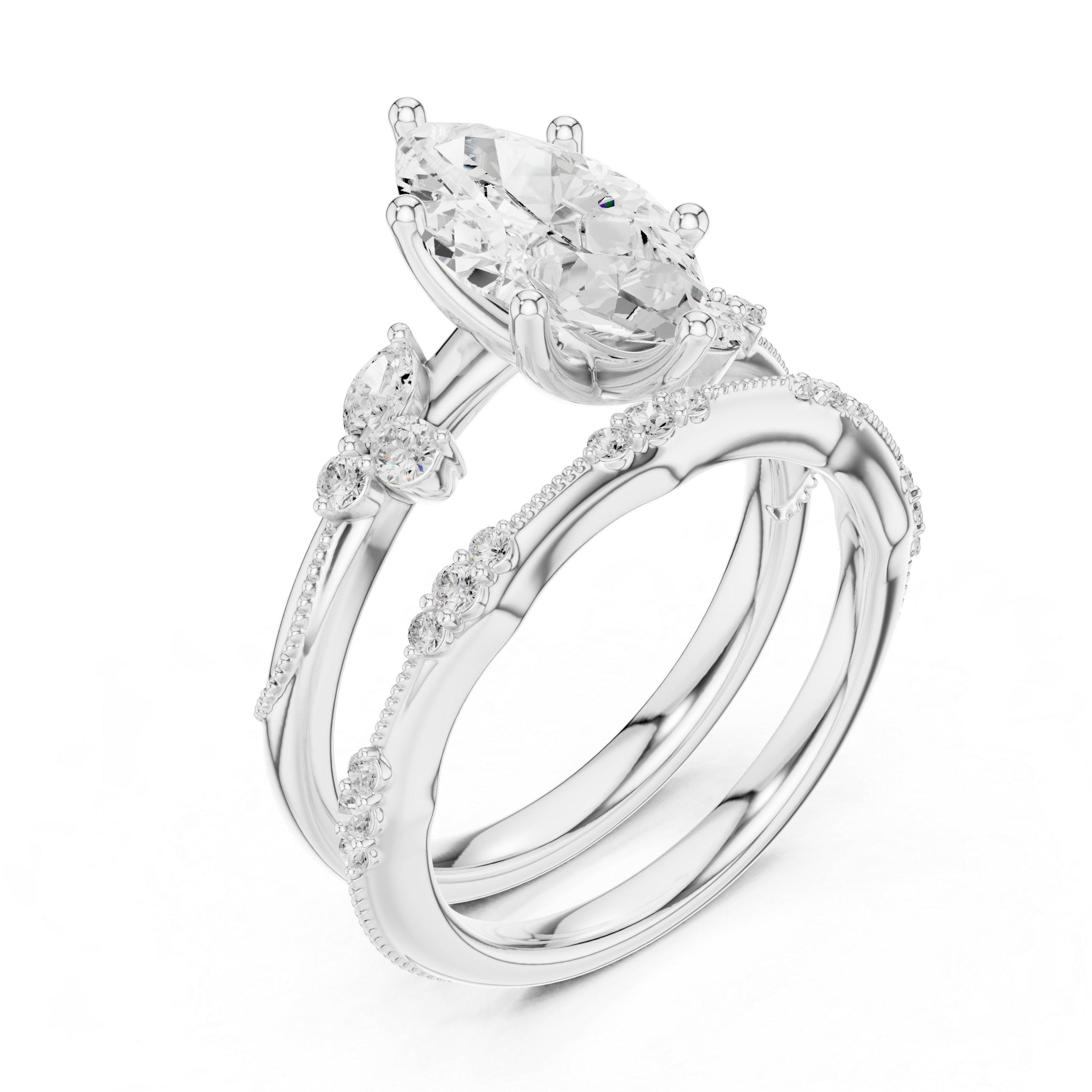 Marquise-Cut Diamond Ring