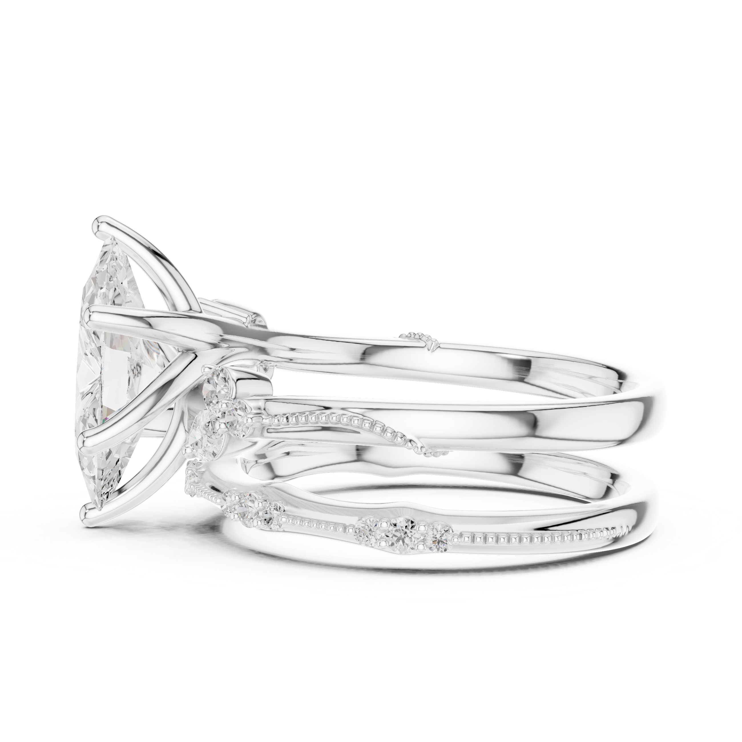 Marquise-Cut Diamond Ring