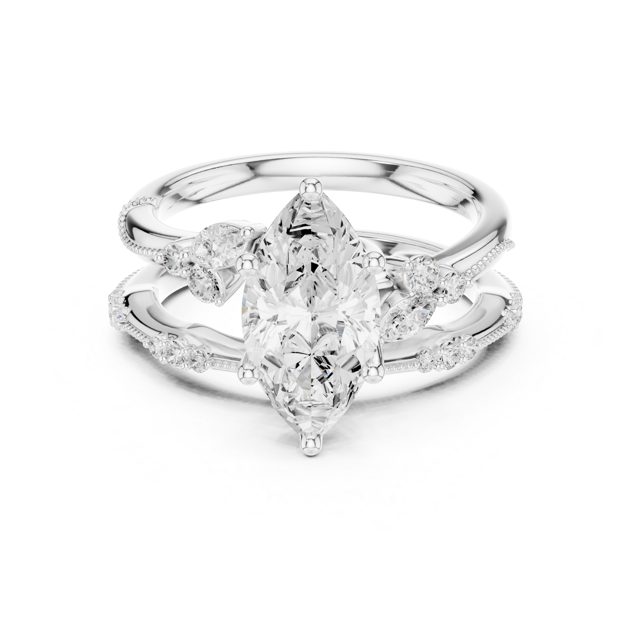Marquise-Cut Diamond Ring