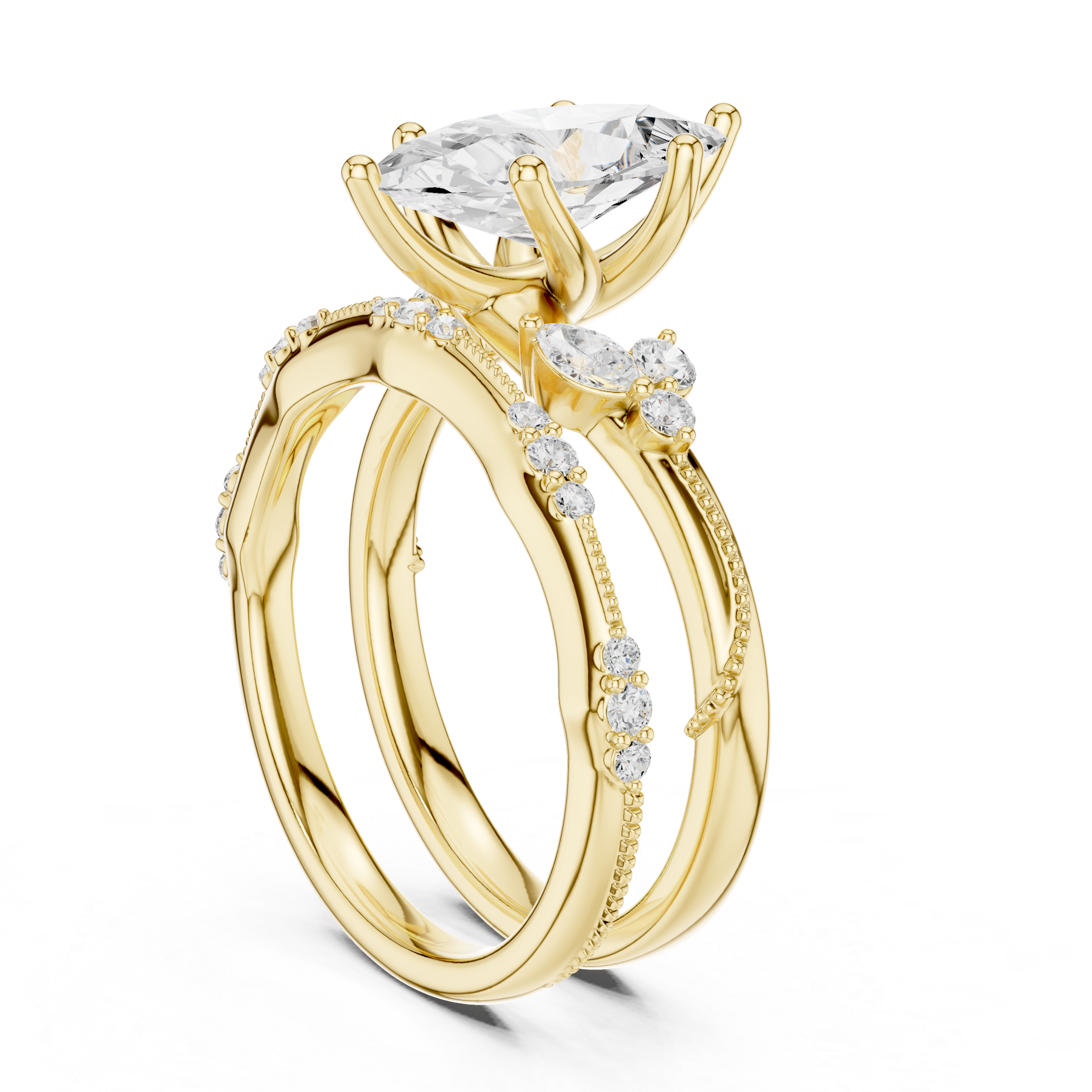 Marquise-Cut Diamond Ring