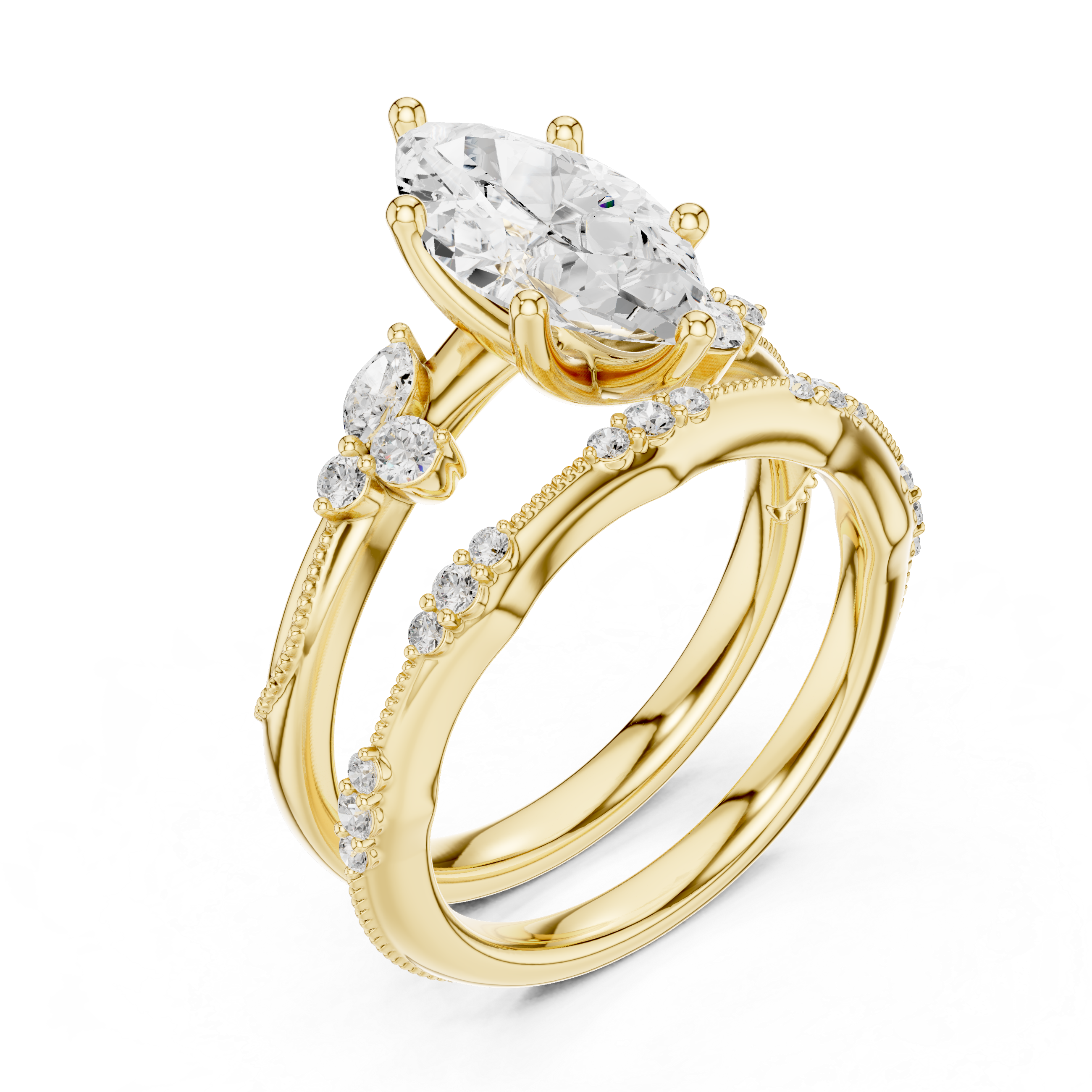 Marquise-Cut Diamond Ring