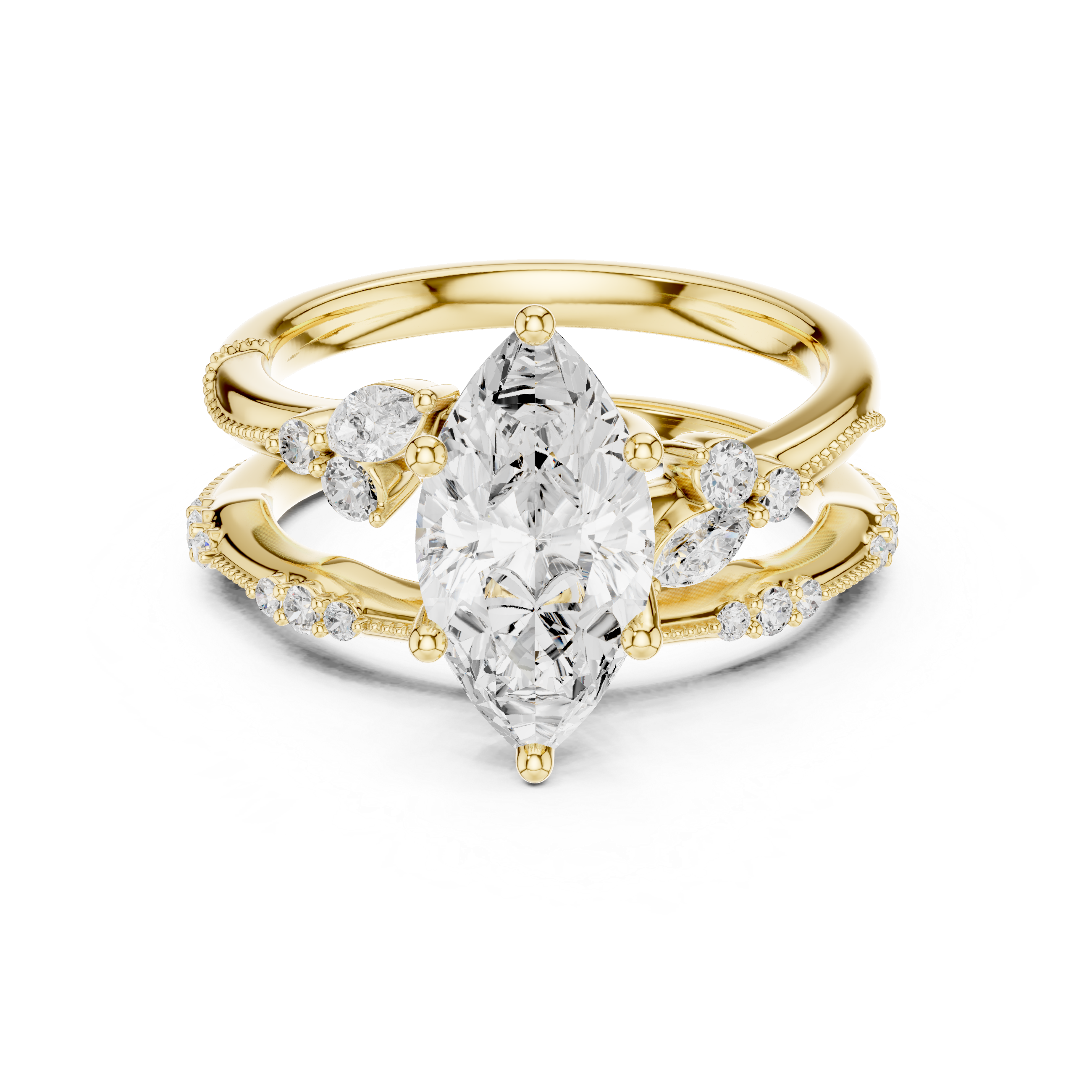Marquise-Cut Diamond Ring