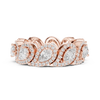 Teardrop Halo Diamond Eternity Band