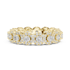 Floral Halo Diamond Eternity Band