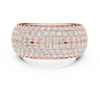 Wide Diamond Pave Statement Band