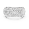 Wide Diamond Pave Statement Band