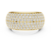 Wide Diamond Pave Statement Band