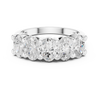 Oval diamond ring with five-stone