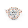 Radiant Halo Round Diamond Ring