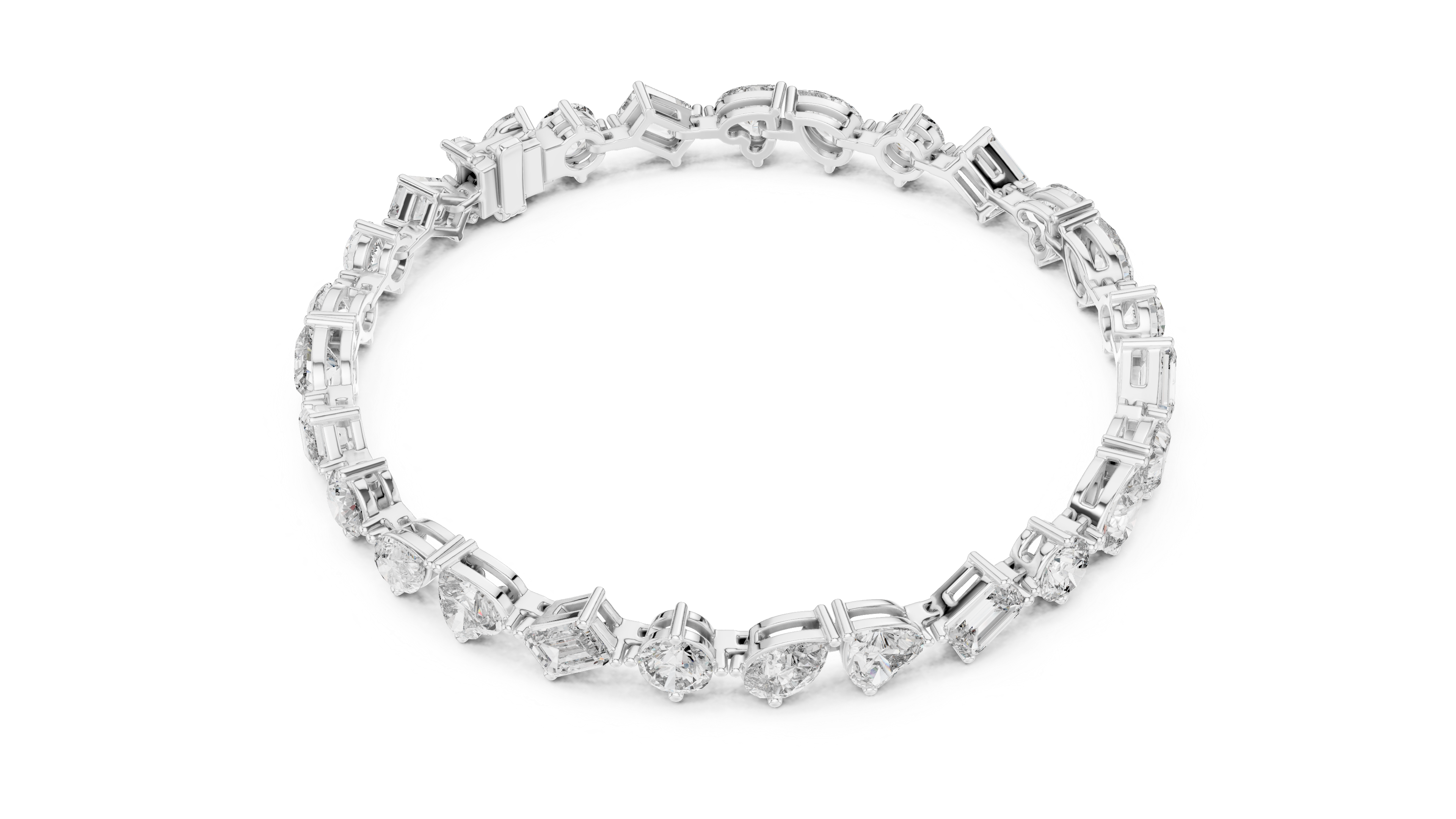 Radiant Symphony Diamond Bracelet