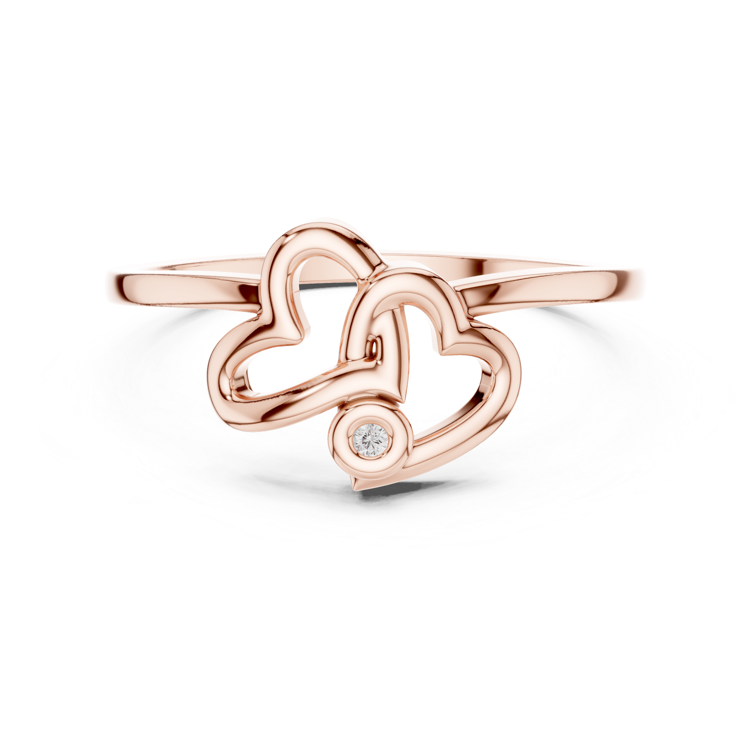 Elegant Gold Elephant Ring with Diamond Accent