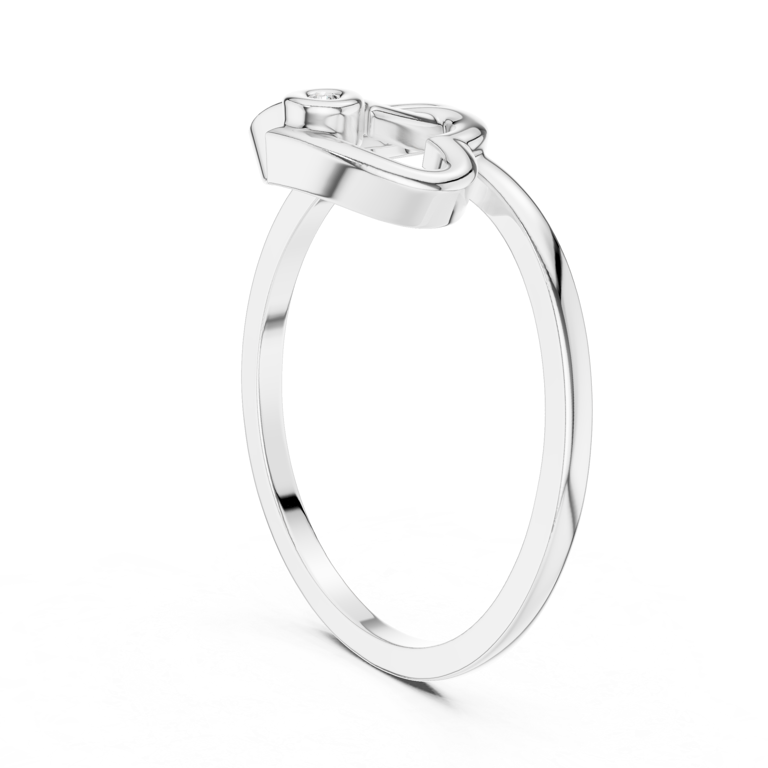 Elegant Gold Elephant Ring with Diamond Accent