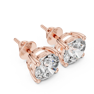 Oval Diamond Earrings