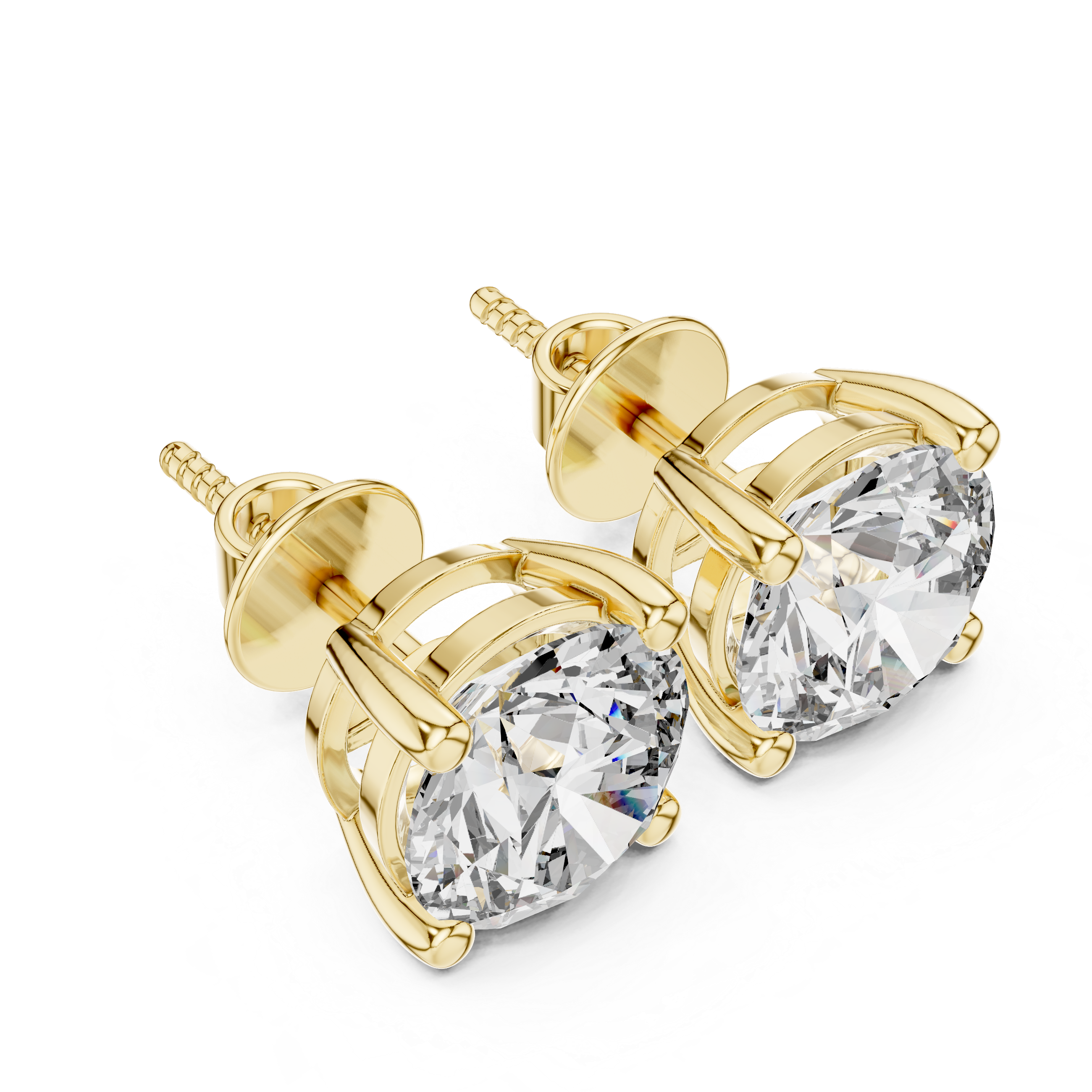 Oval Diamond Earrings