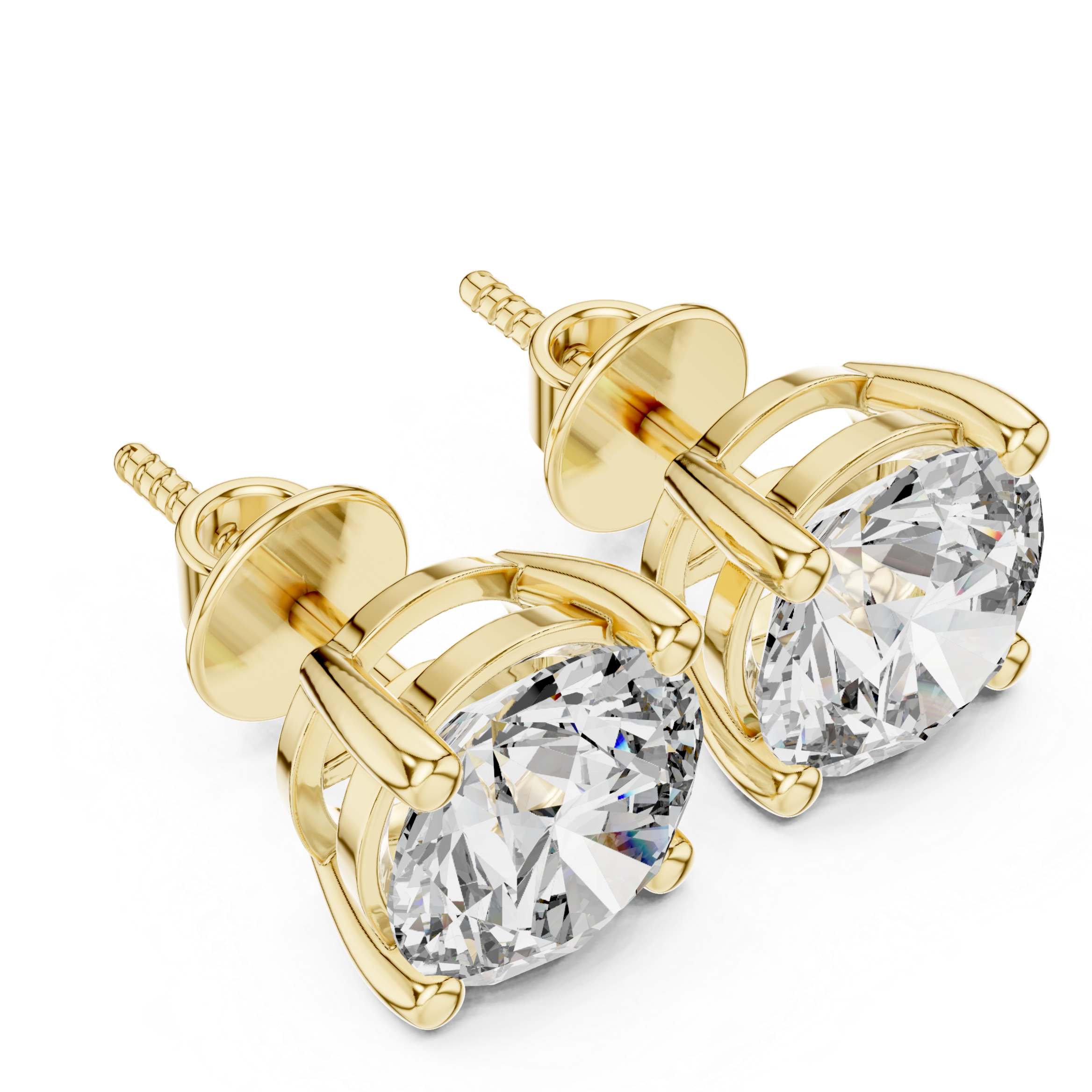 Oval Diamond Earrings