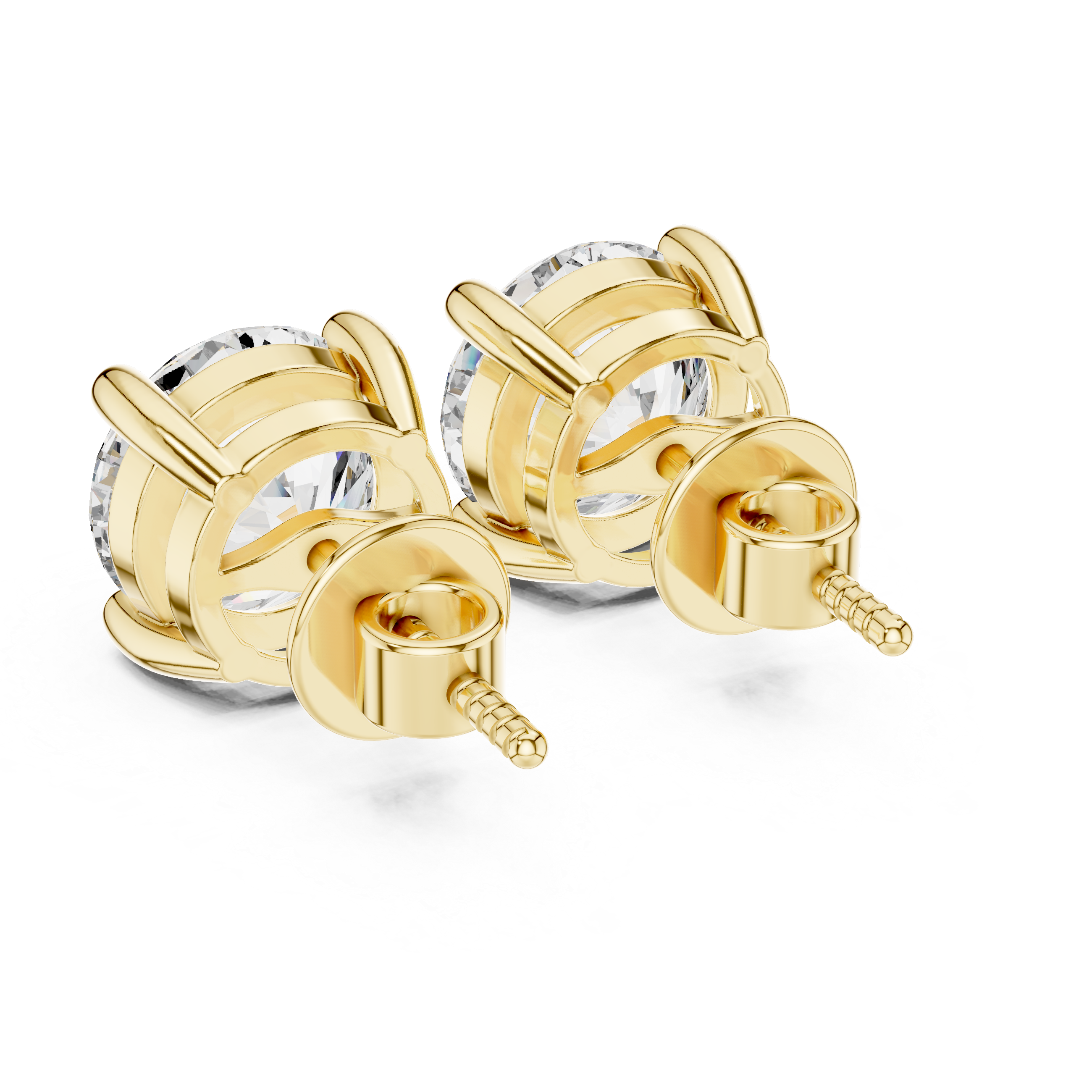 Oval Diamond Earrings