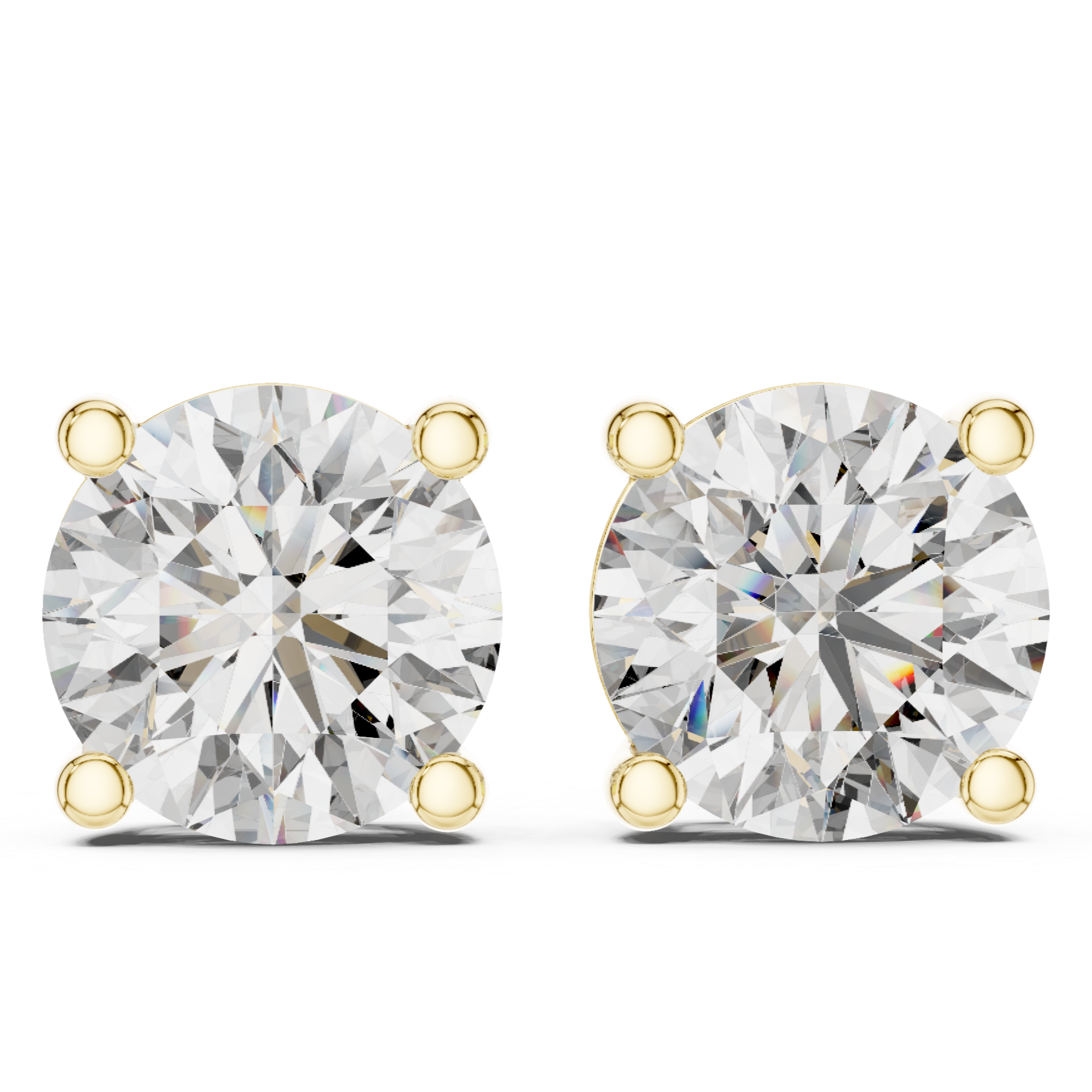 Oval Diamond Earrings