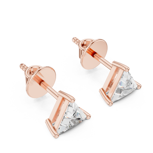 Triangular Diamond Earrings