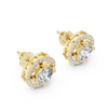 Round and Melee Diamond Earrings
