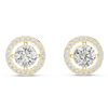 Round and Melee Diamond Earrings