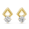 Luxe Grid Solitaire Studs