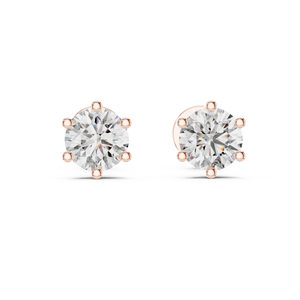 Eternal Spark Classic Solitaire Diamond Studs