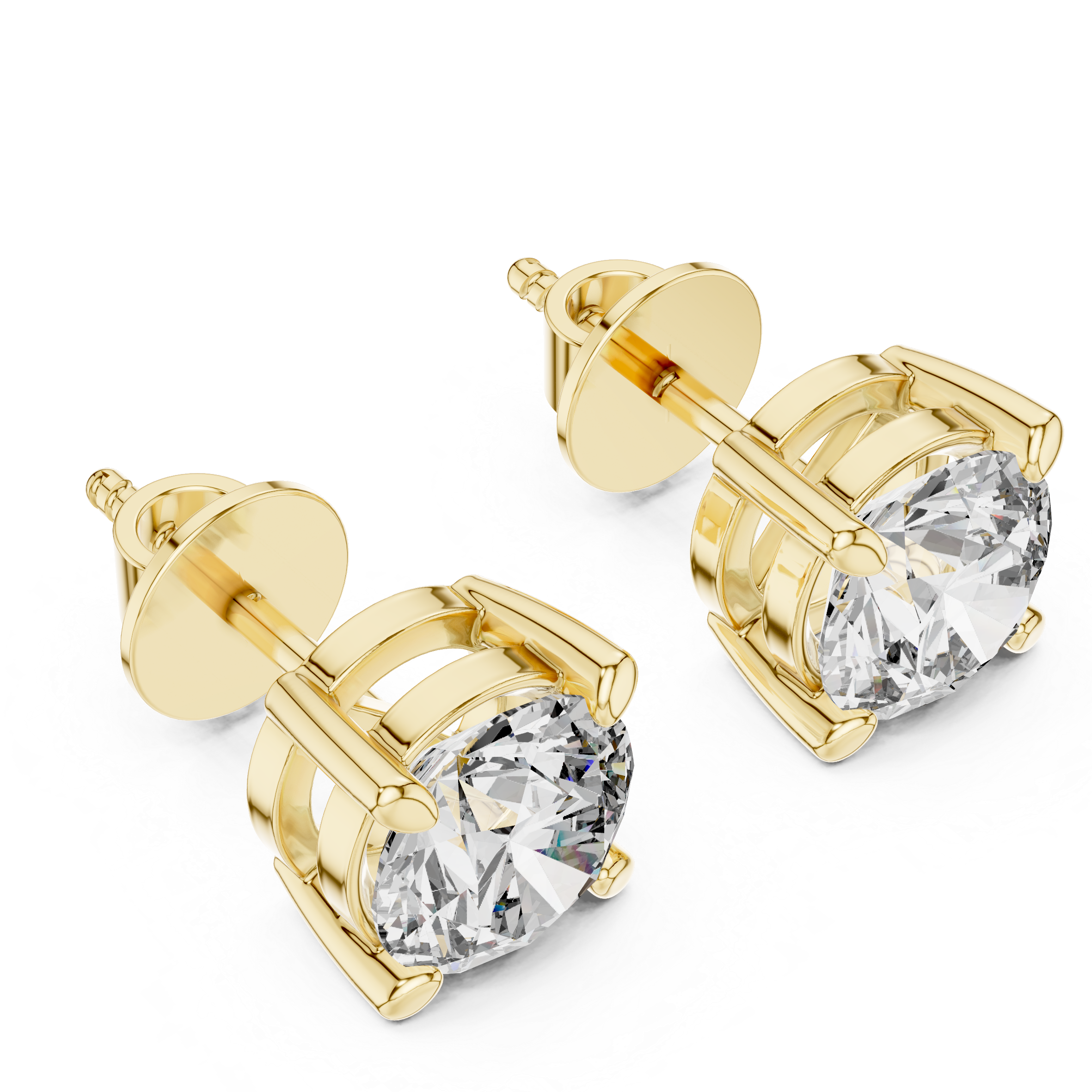 Classic Solitaire Diamond Studs