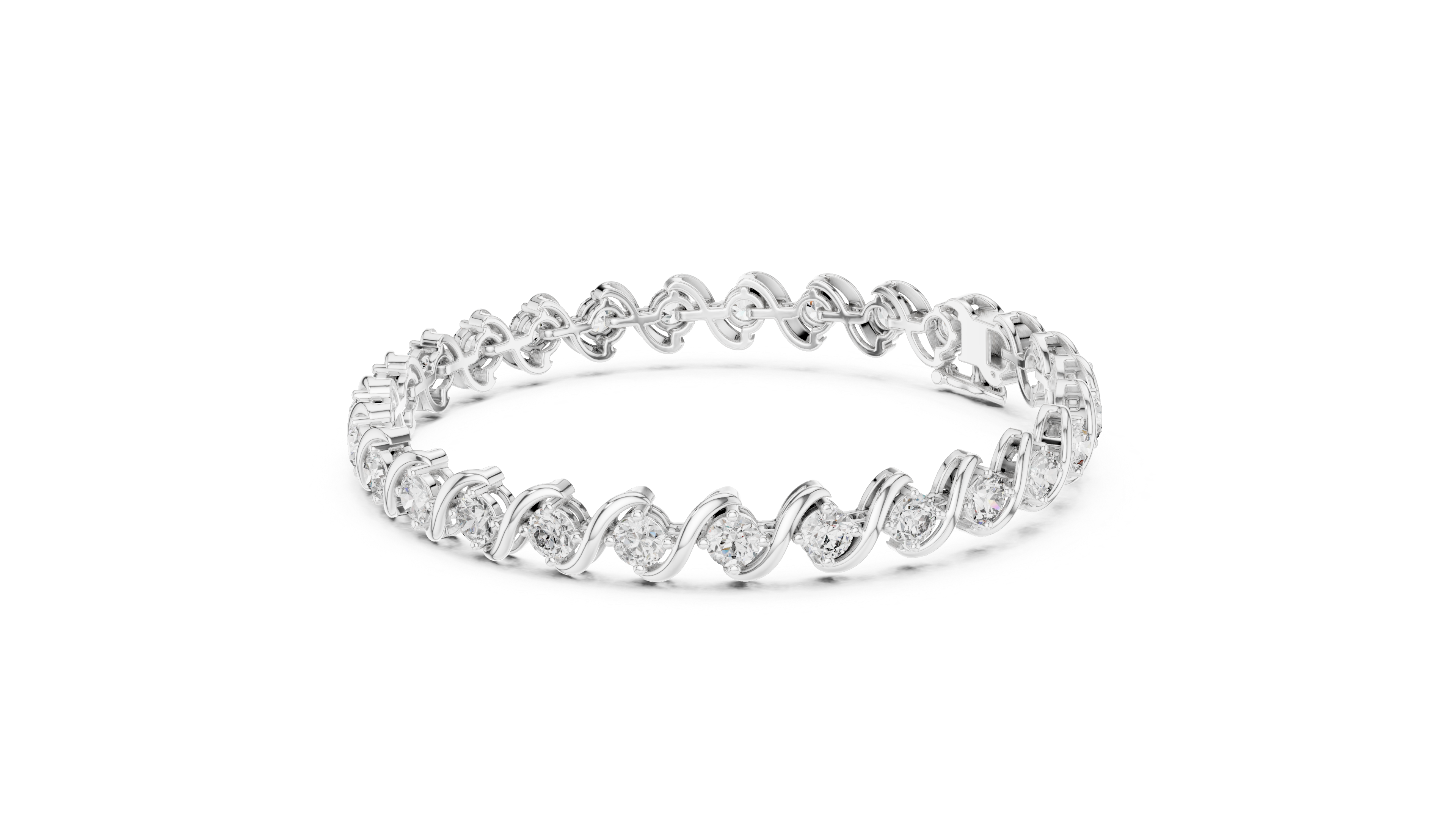 Waves of Brilliance Bracelet