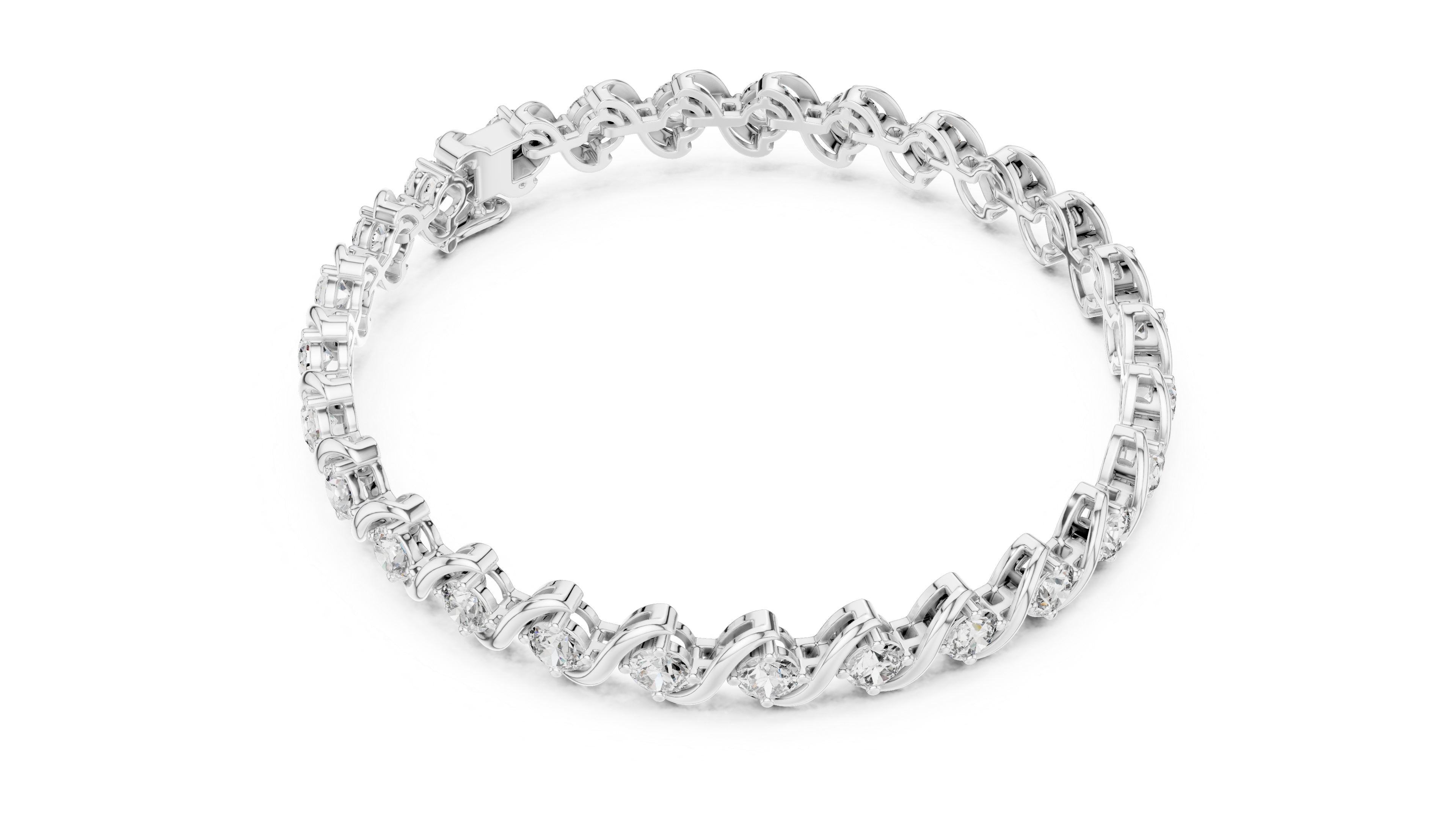 Waves of Brilliance Bracelet