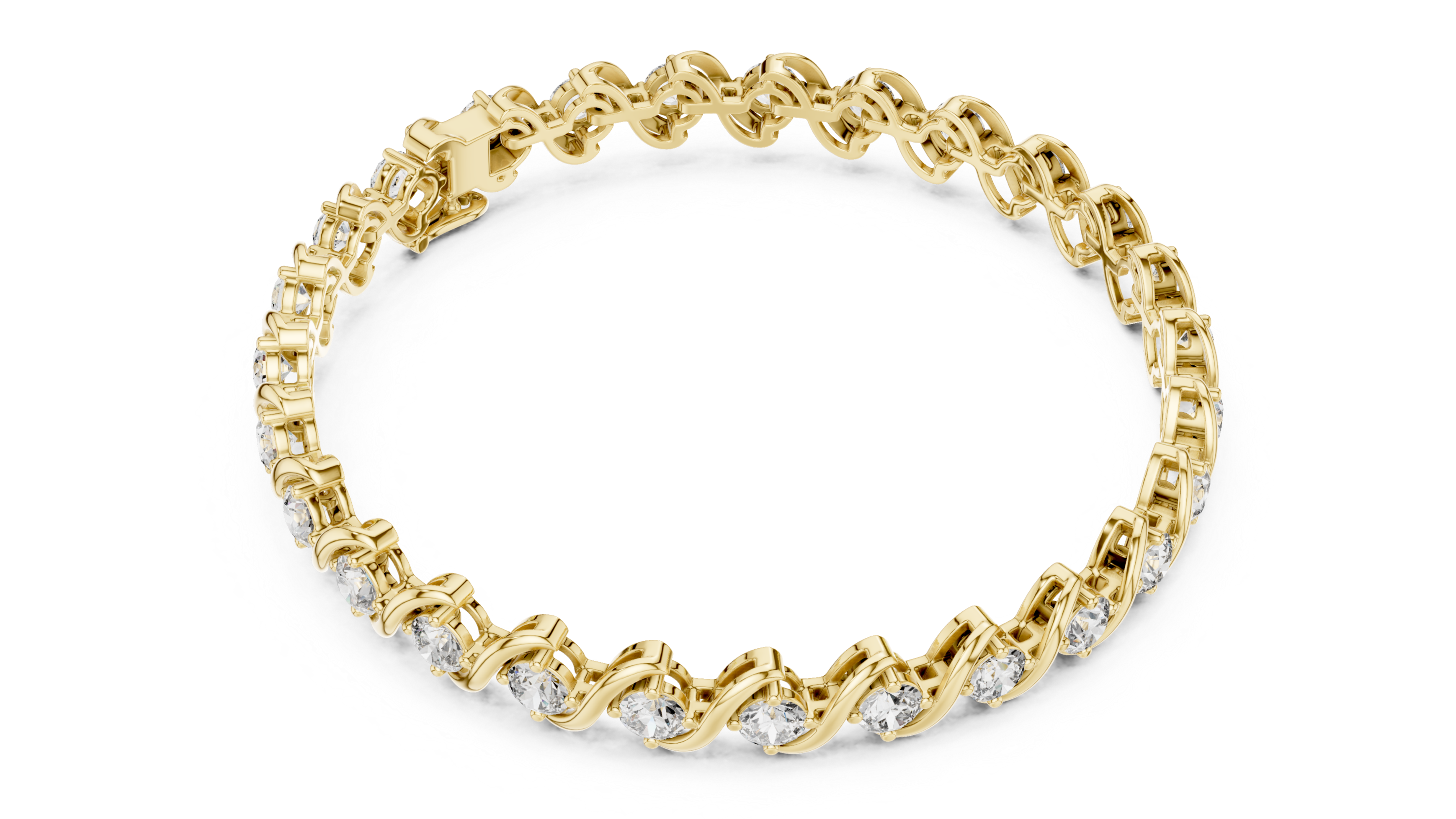 Waves of Brilliance Bracelet