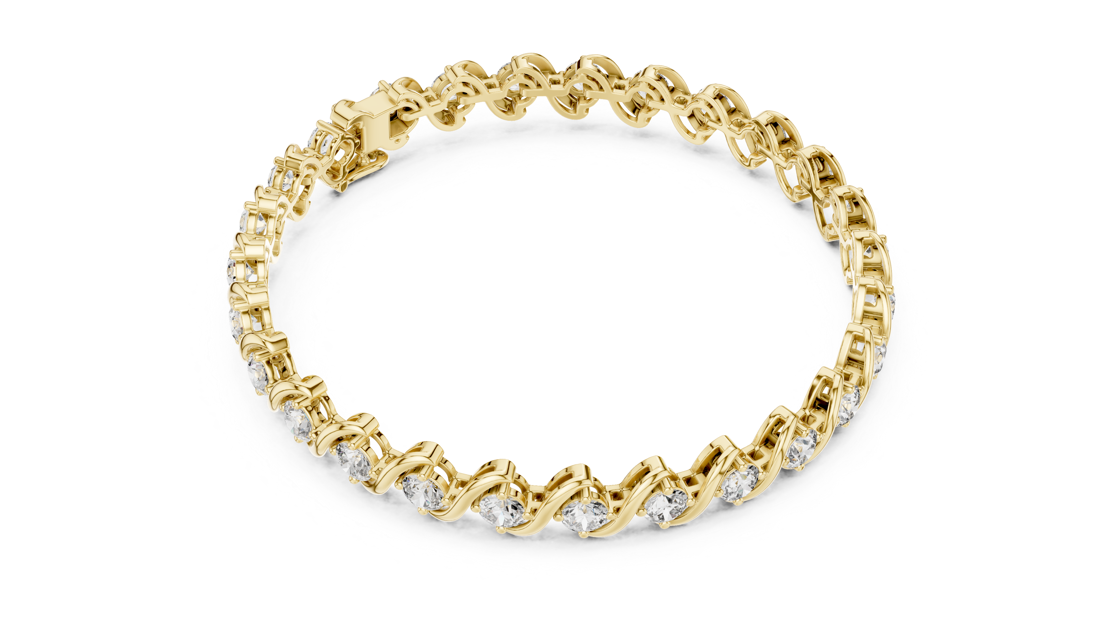 Waves of Brilliance Bracelet