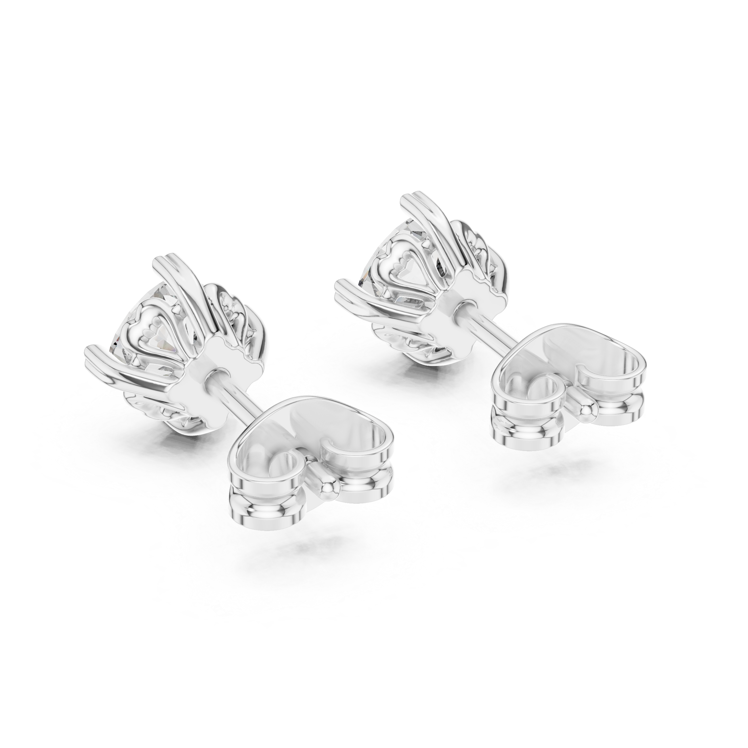 Timeless Solitaire Diamond Stud Earrings