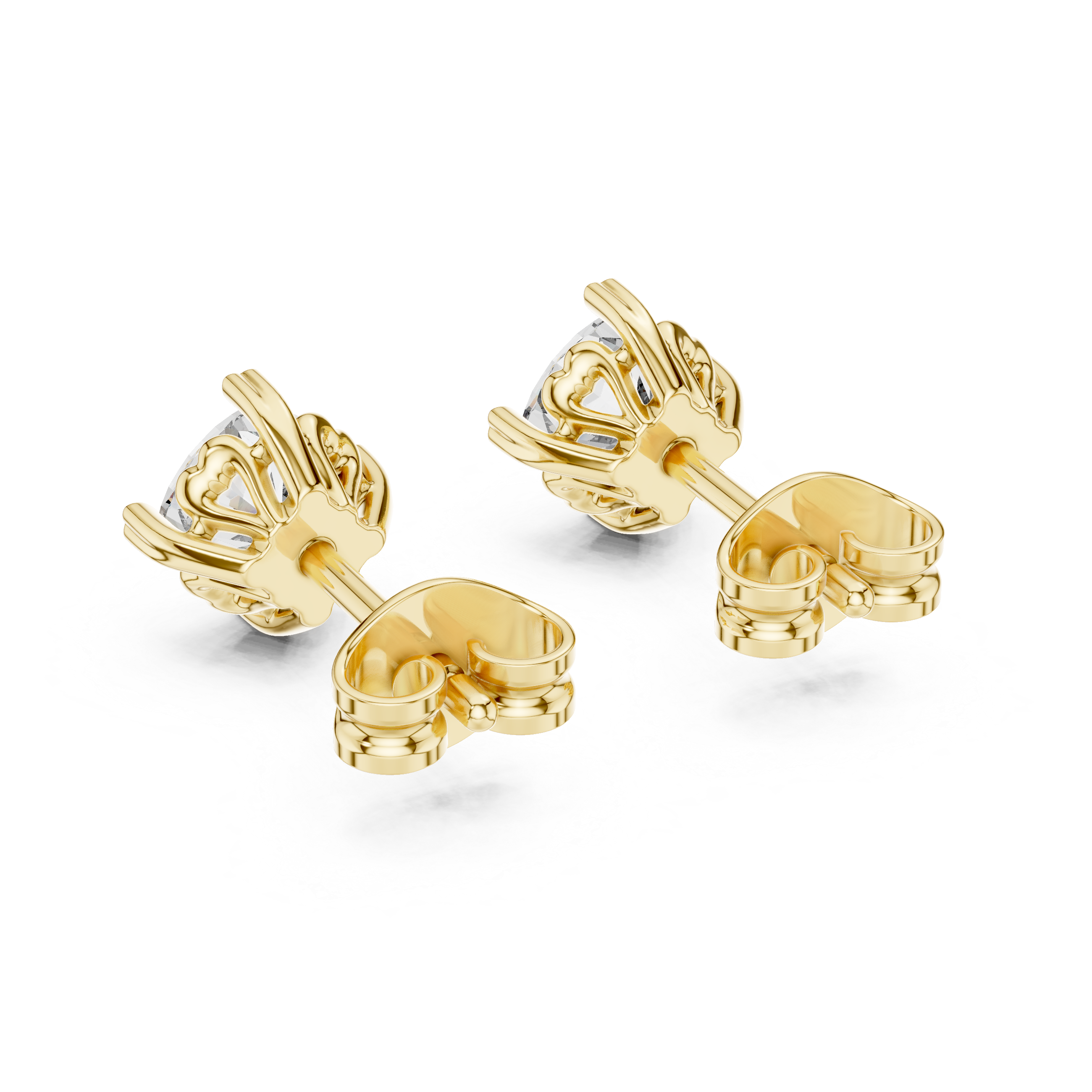 Timeless Solitaire Diamond Stud Earrings