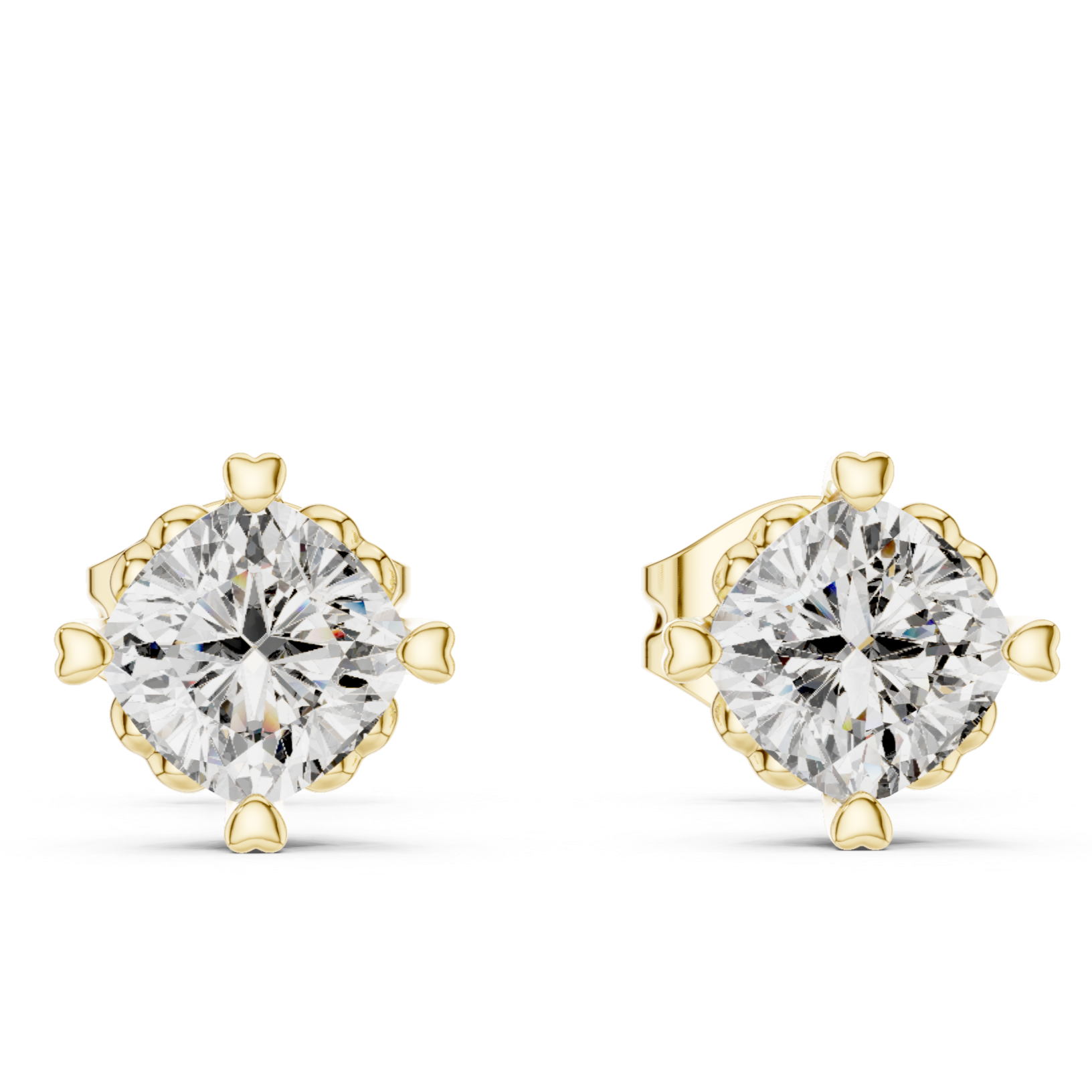 Timeless Solitaire Diamond Stud Earrings