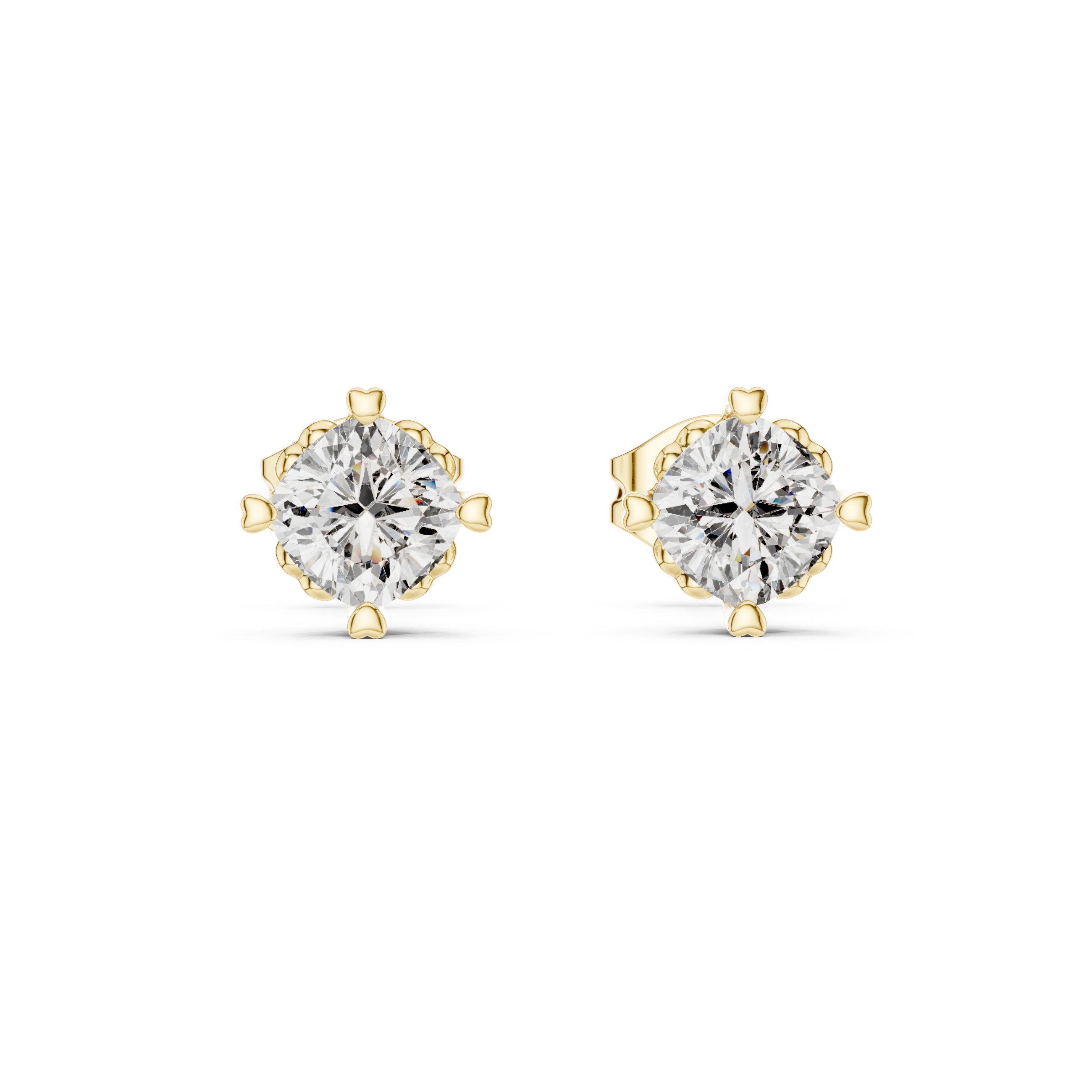 Timeless Solitaire Diamond Stud Earrings