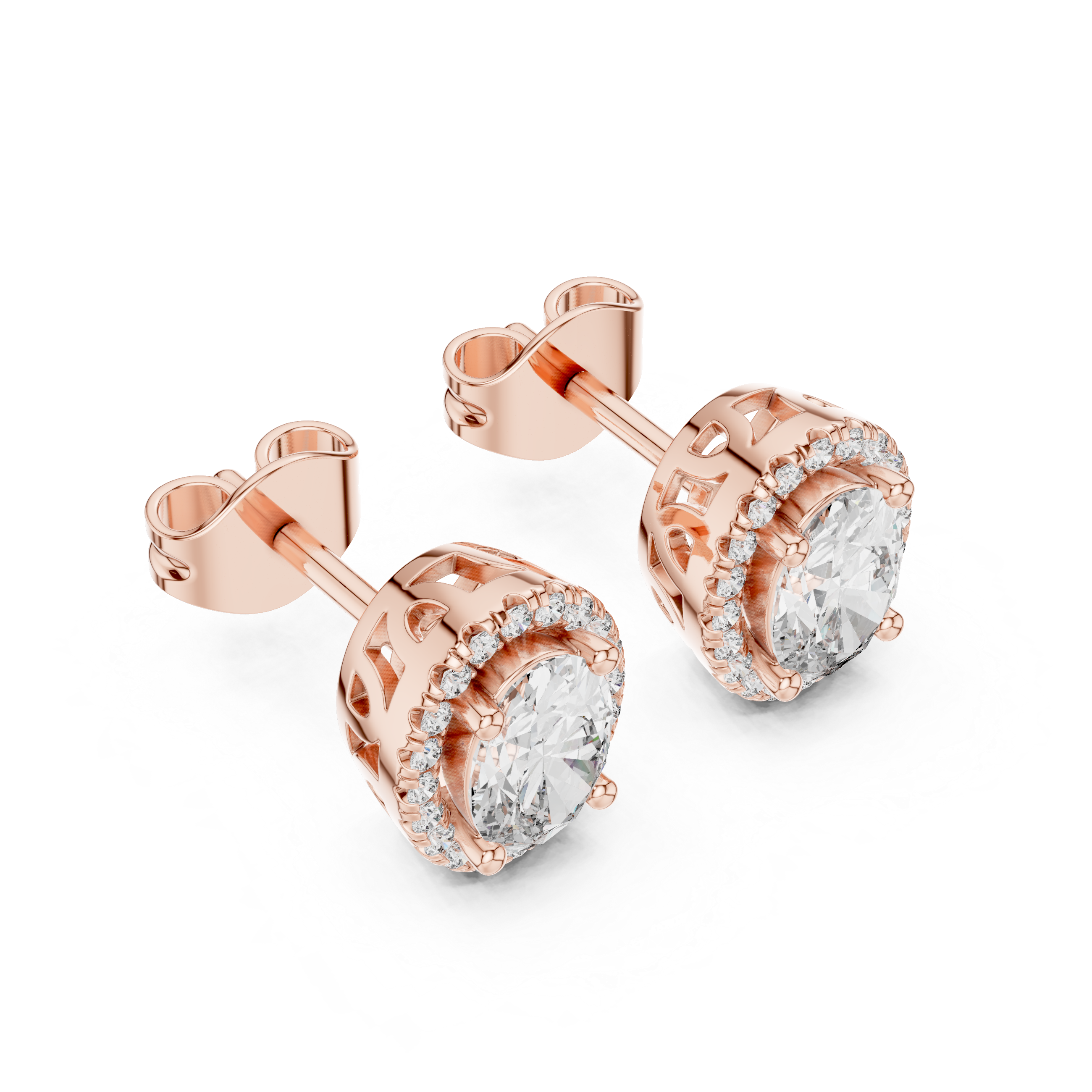 Halo Bloom Diamond Studs
