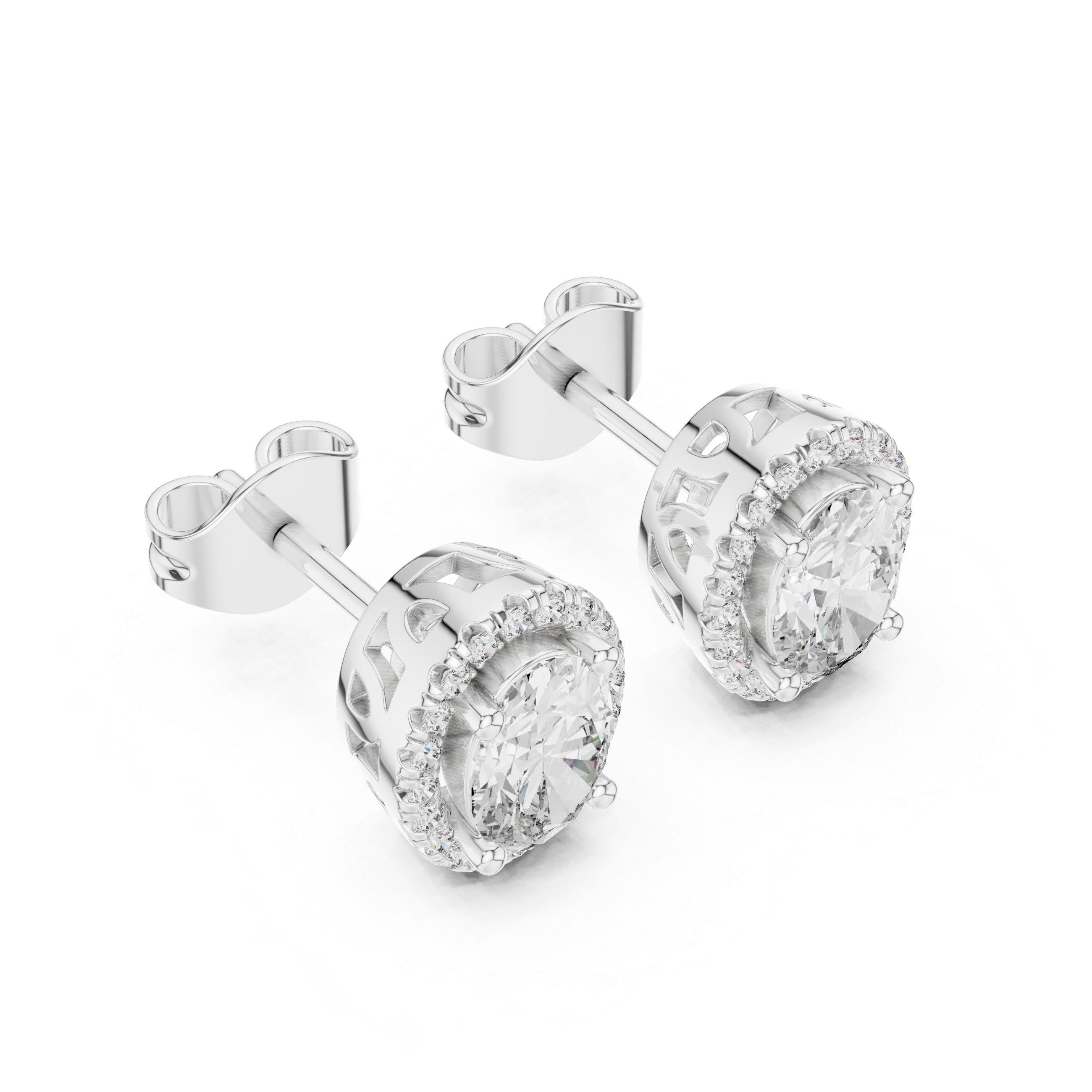 Halo Bloom Diamond Studs