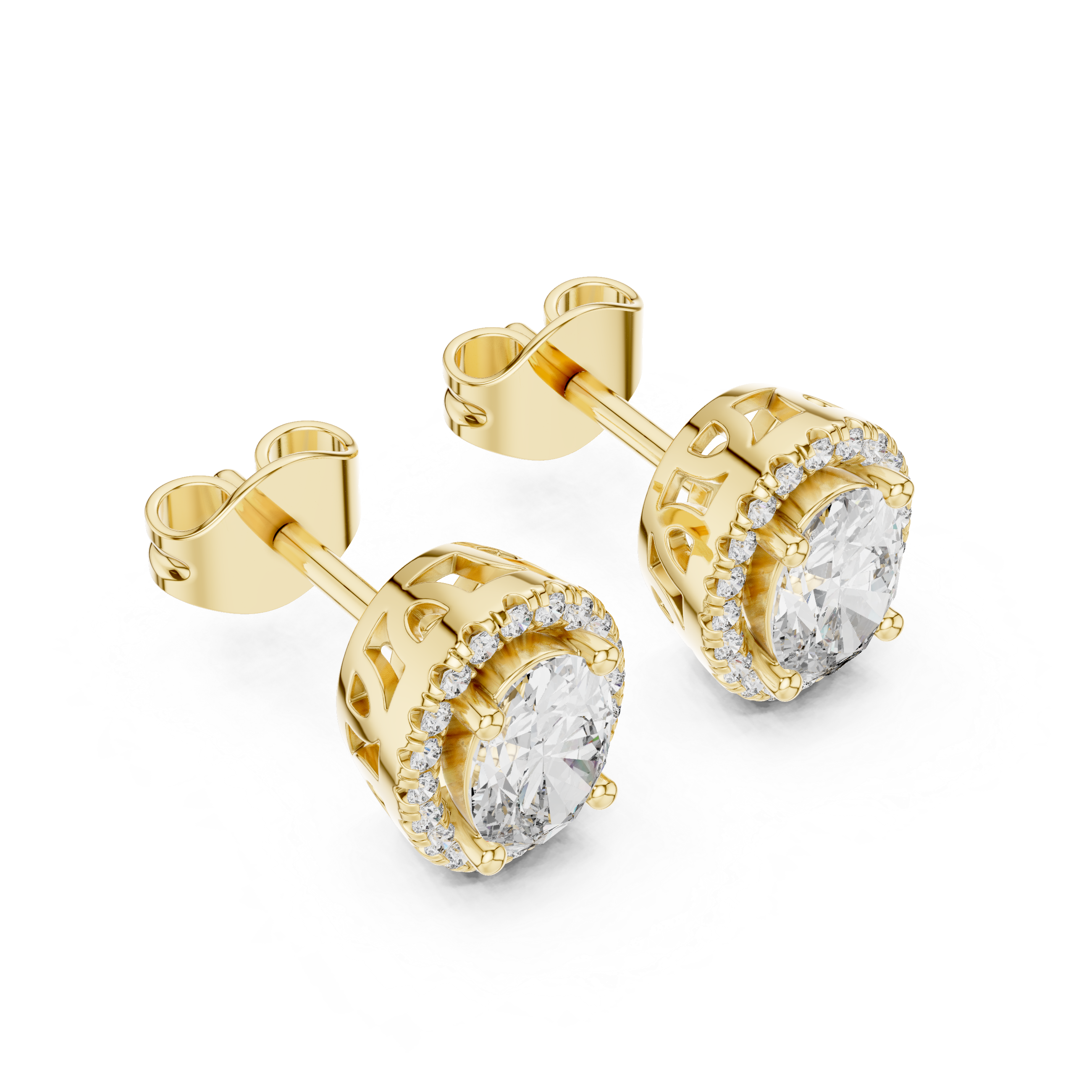 Halo Bloom Diamond Studs