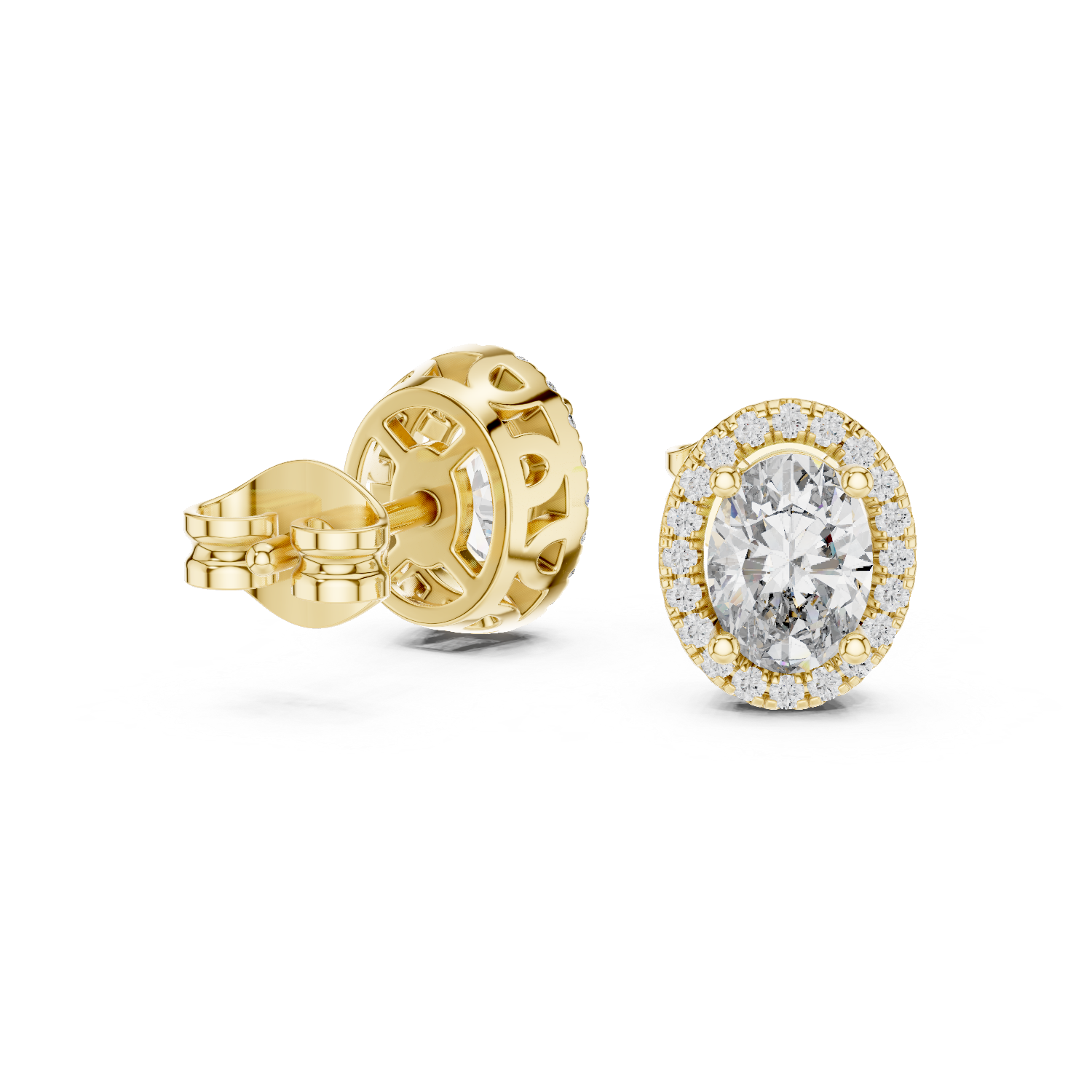 Halo Bloom Diamond Studs
