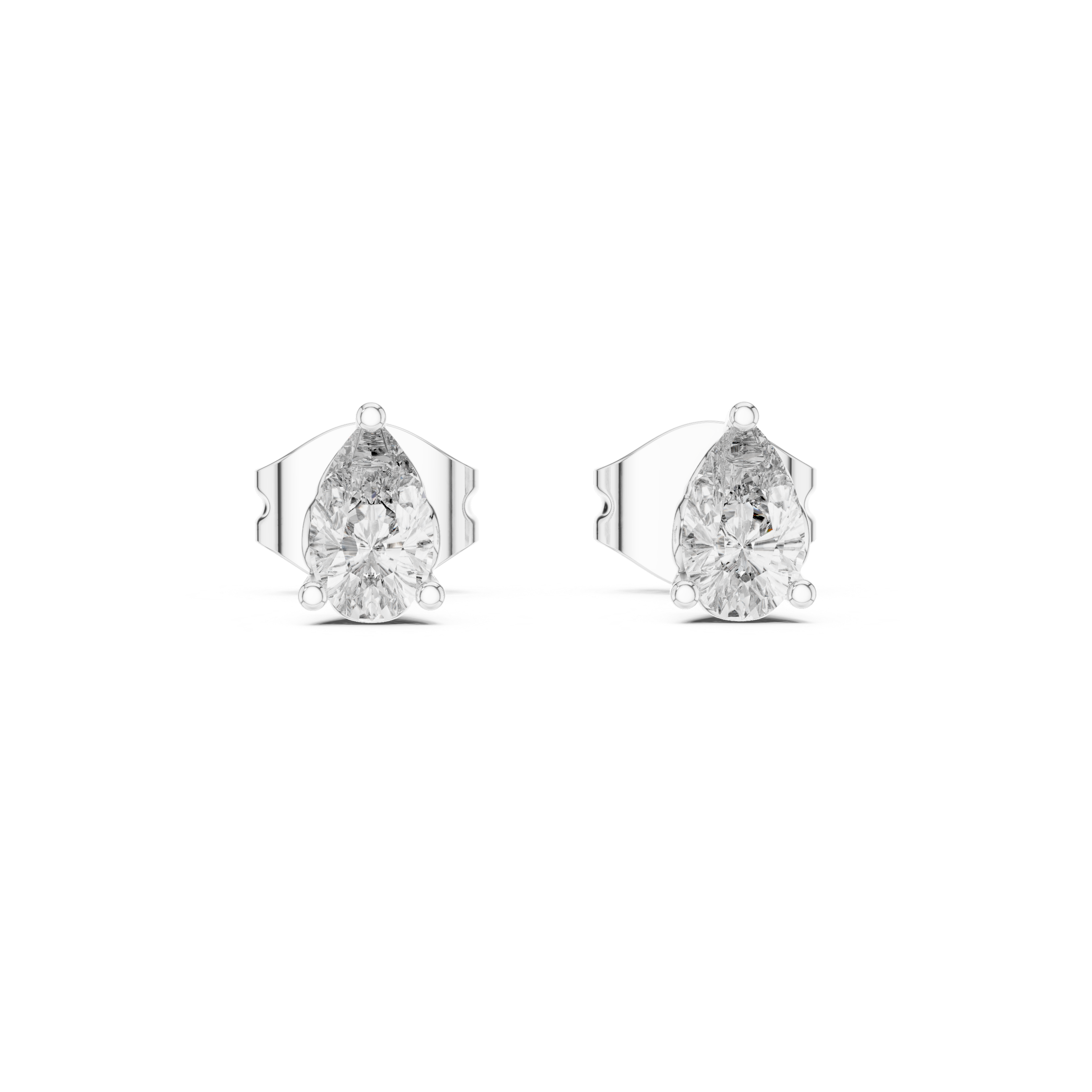 Graceful Sparkle: Pear-Cut Diamonds